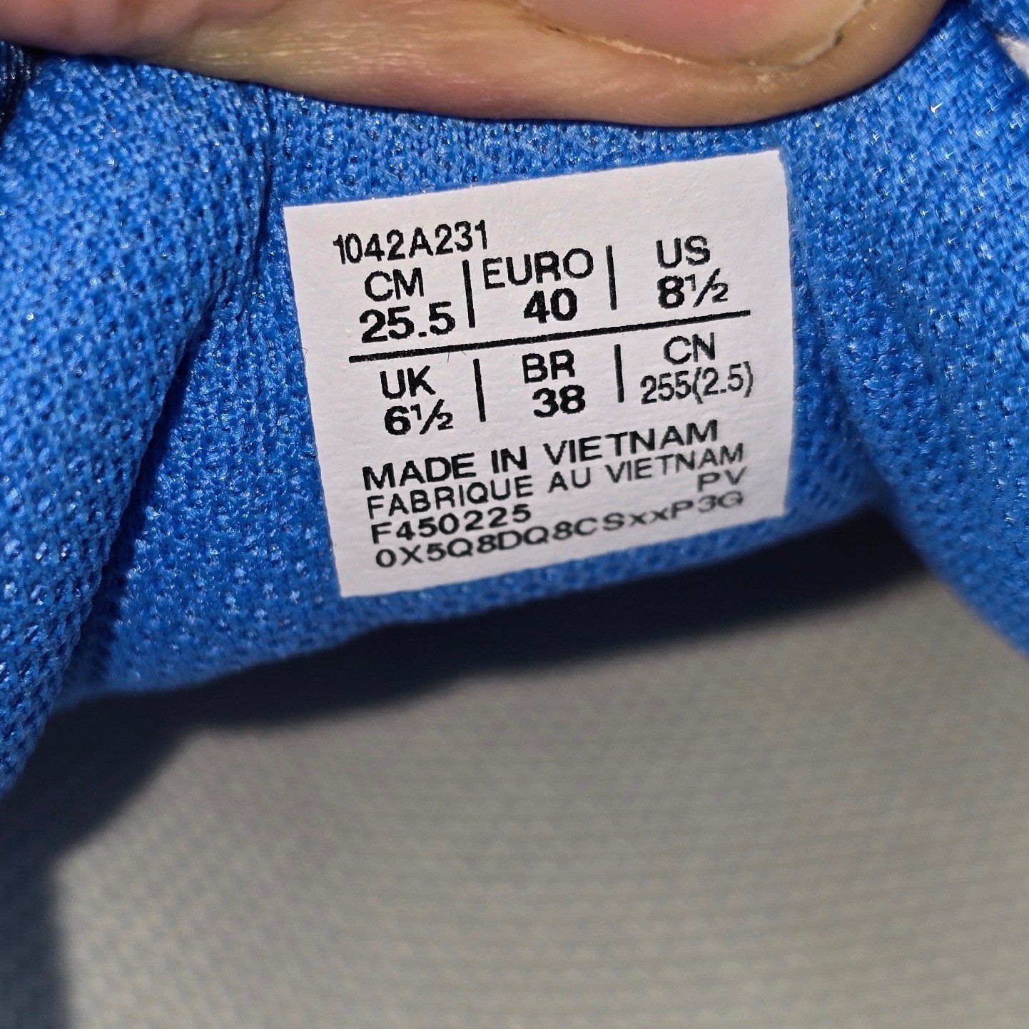 NWOT Asics Gel-Challenger 14 White Blue Tennis Court Shoes Womens 8.5