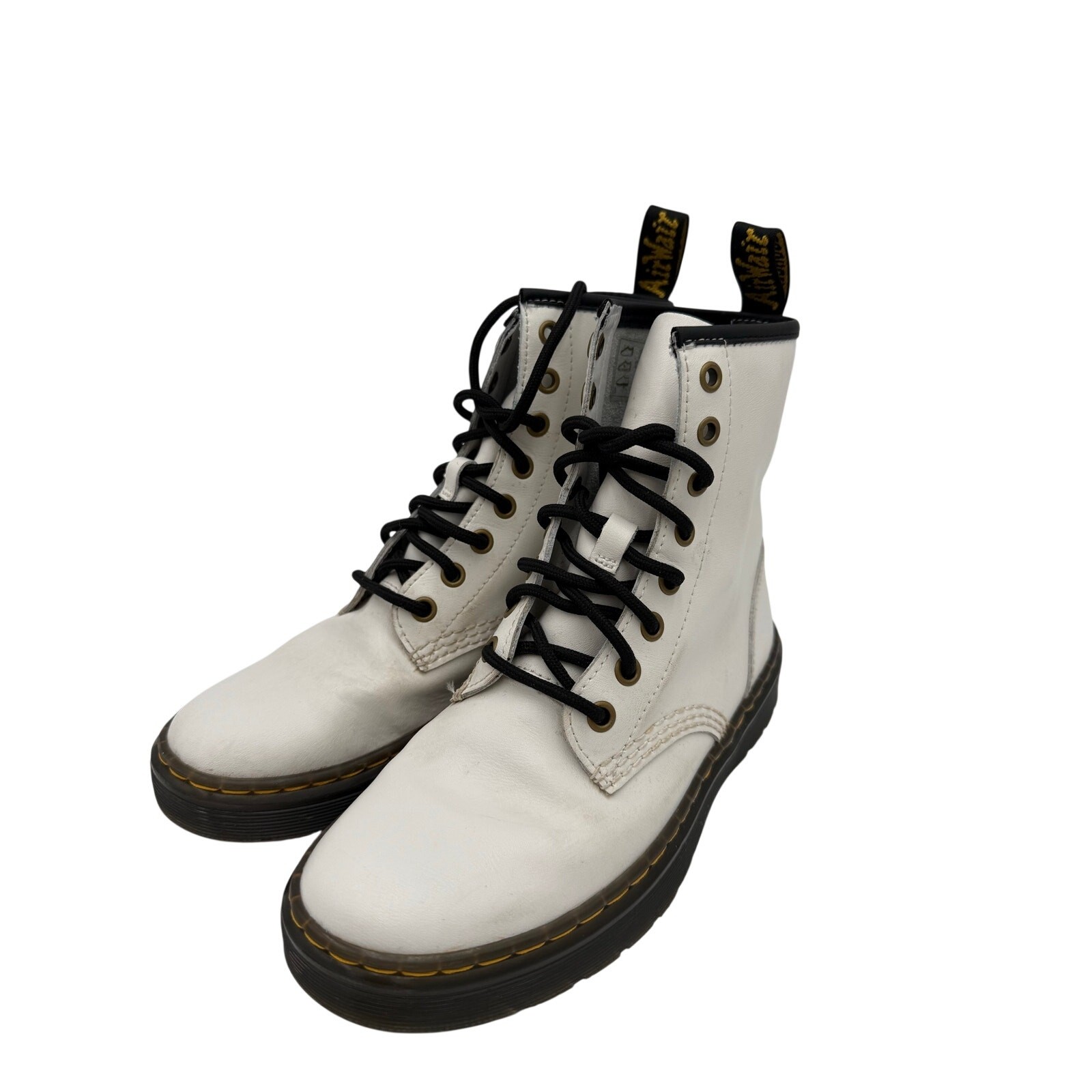 Dr. Marten White Leather Boots