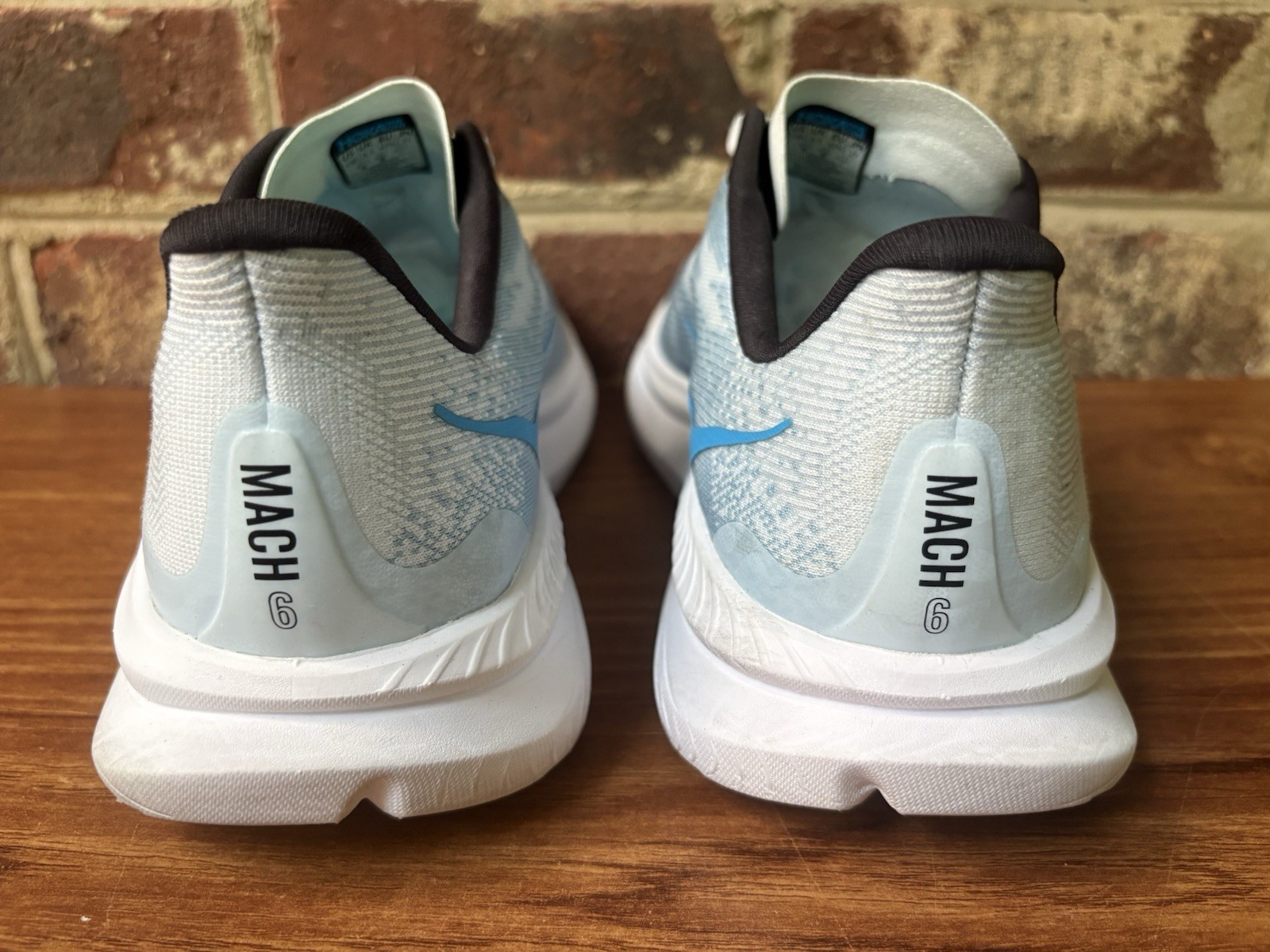 Hoka One One Mach 6 Womens Size 10B Running Shoes Tundra Blue 1147810 TNDR