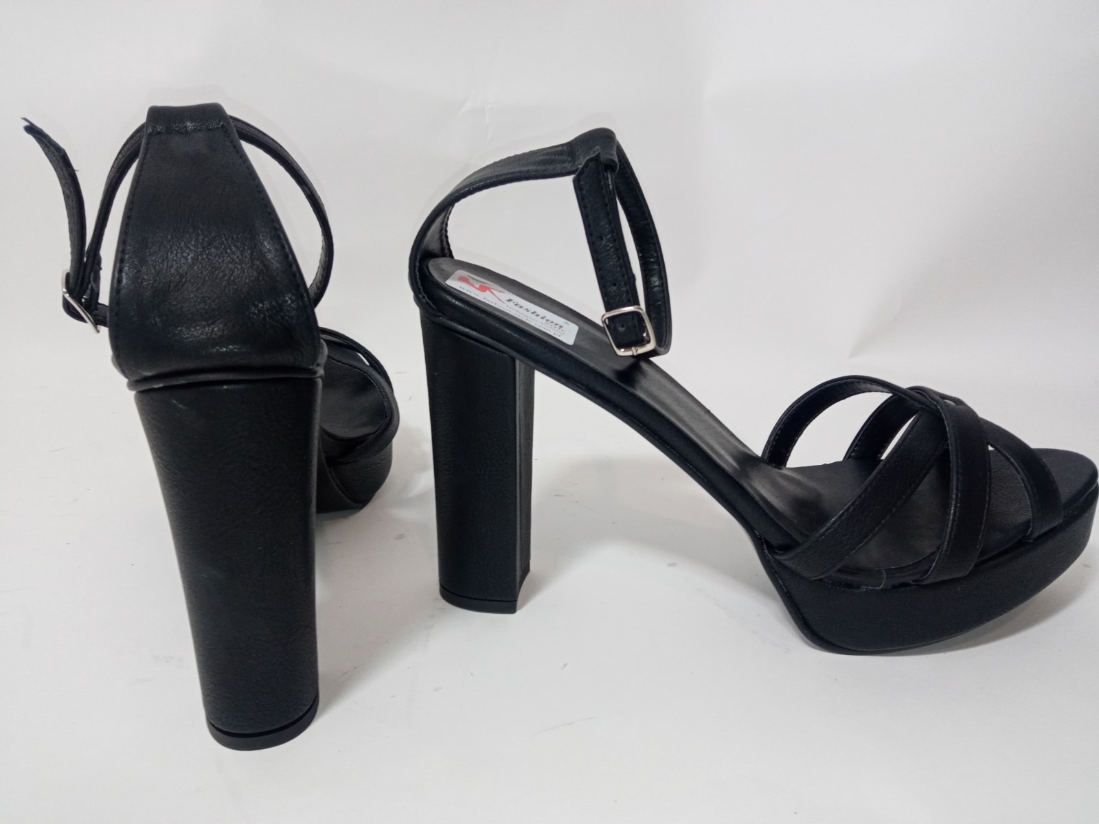 Sandals leather chunky 37 38 39 40 41 42 43 44 45 46 47 platform 2cm heel 13cm PL
