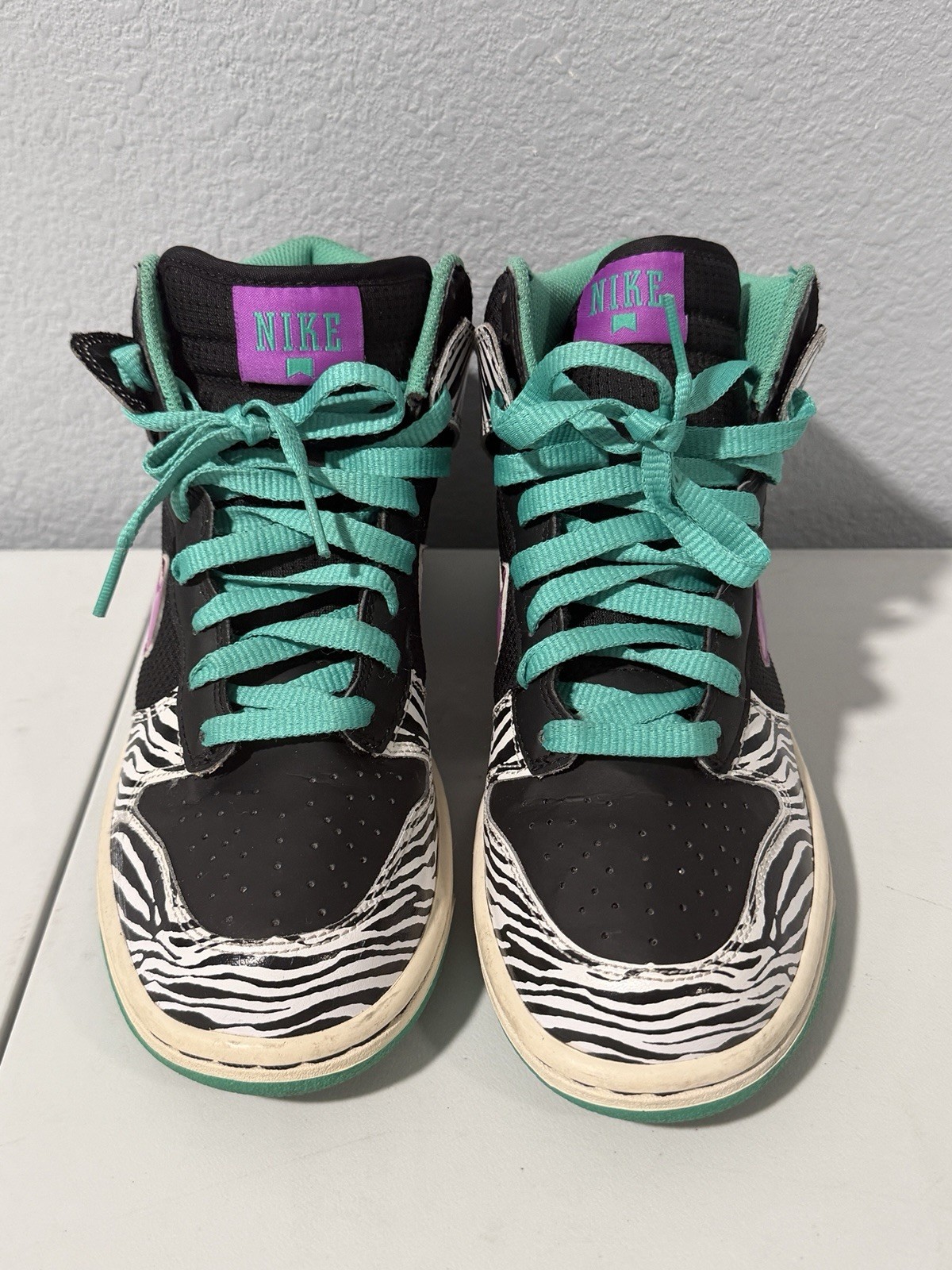 Nike Dunk Zebra Print Size 7.5 454054 051