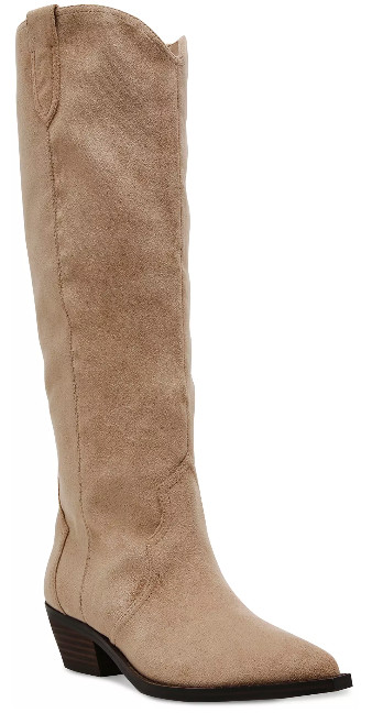 DV Dolce Vita Women’s Kit Knee-High Cowboy Boots, Regular & Wide Calf Size 5