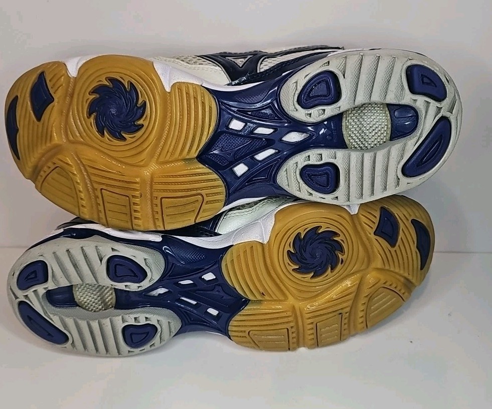 Mizuno Wave Bolt 2 Womens blue White Athletic Volleyball Court Shoes Size 8.5