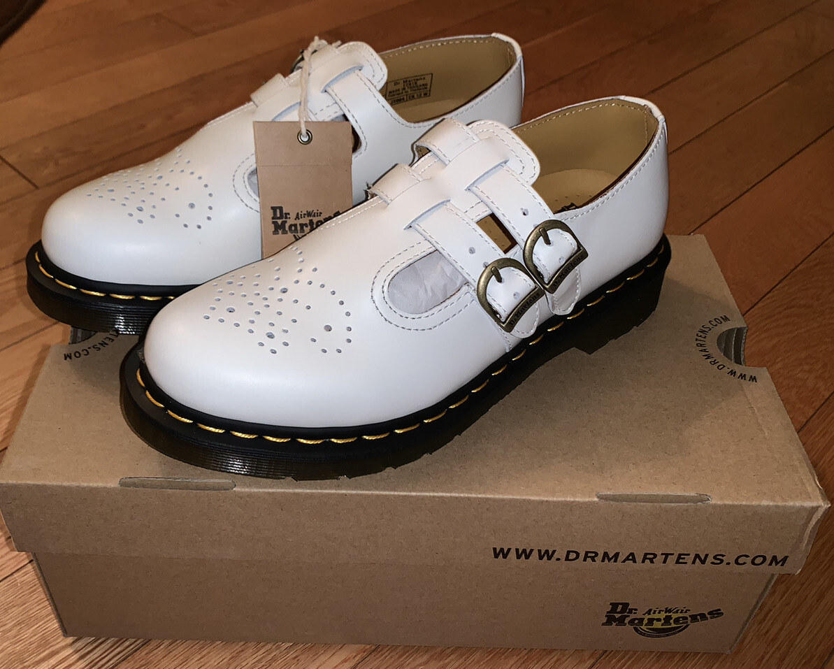 Dr Martens 8065 Mary Jane Leather Shoes Women’s US 10 White NEW $130