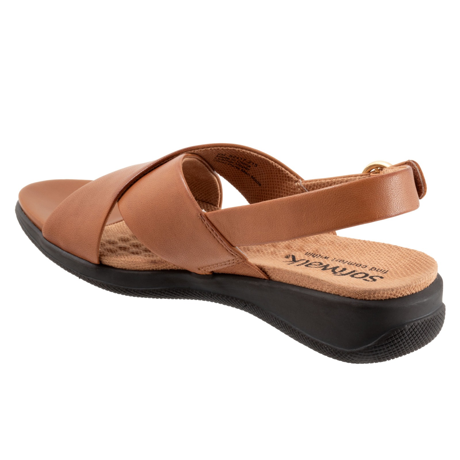 Softwalk Tillman Sling S2417-215 Womens Brown Slingback Sandals Shoes