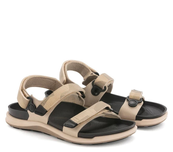Birkenstock Kalahari futura geometric camo beige EU 38 US 7-7.5 regular/wide