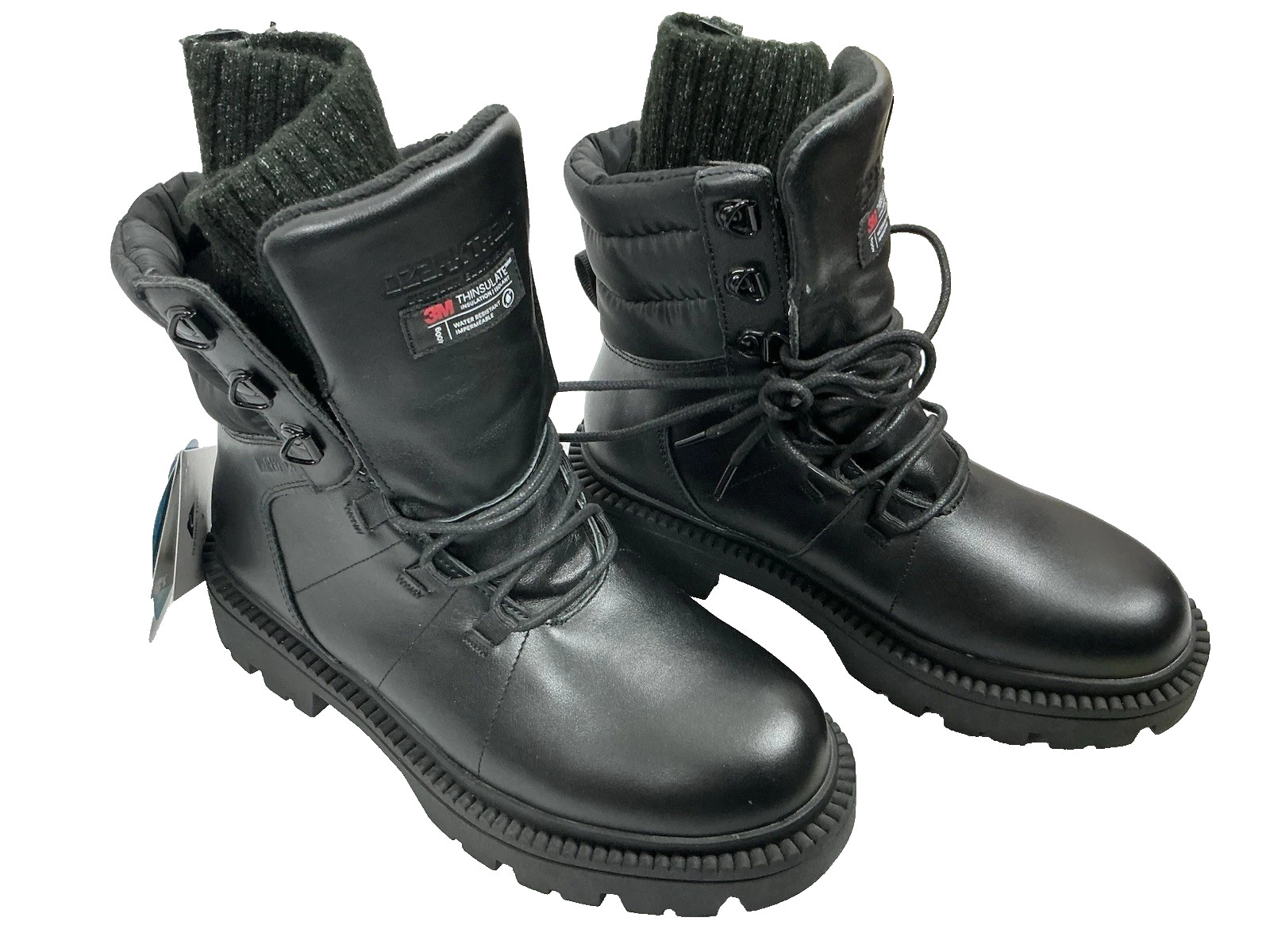 Ozark Trail Women’s SIZE 7 Lace Up Black Winter Combat Boots -20F Temp Rated