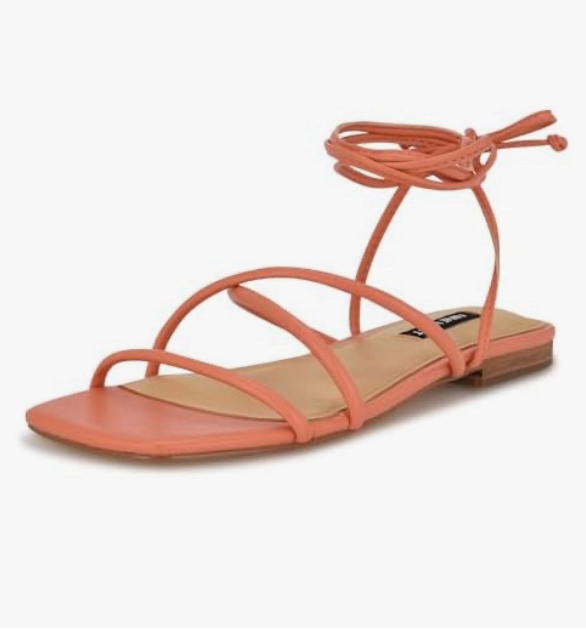 Nine West Women’s Mikila Sandal, Orange 800, 7.5