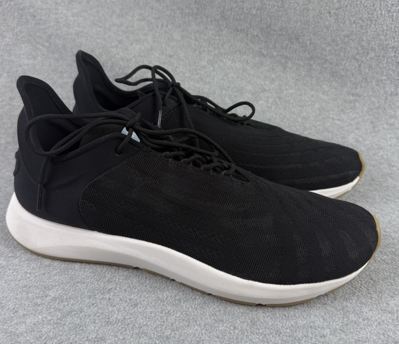 Saysh One Shoes Womens Sz 9.5 Black White Gum Lightweight Allyson Felix Sneakers