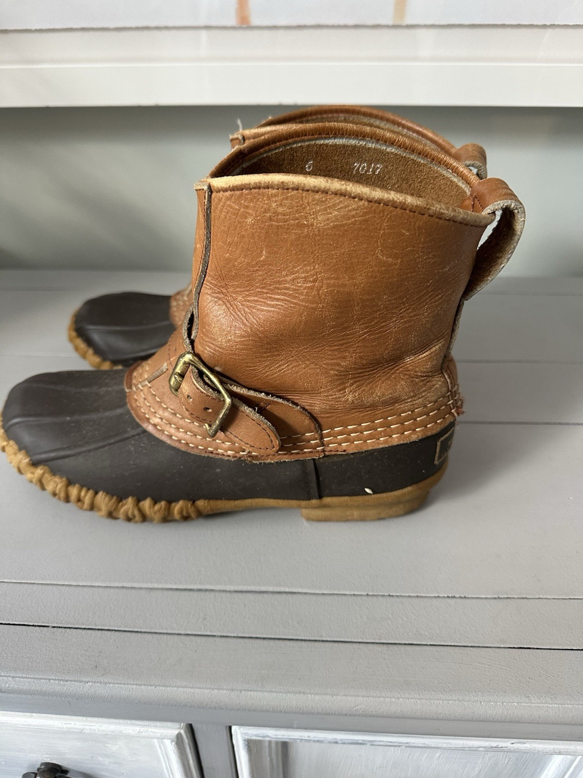 L.L. BEAN MAINE HUNTING BUCKLE BOOT FREEPORT ME VINTAGE Womens Sz 6 USA