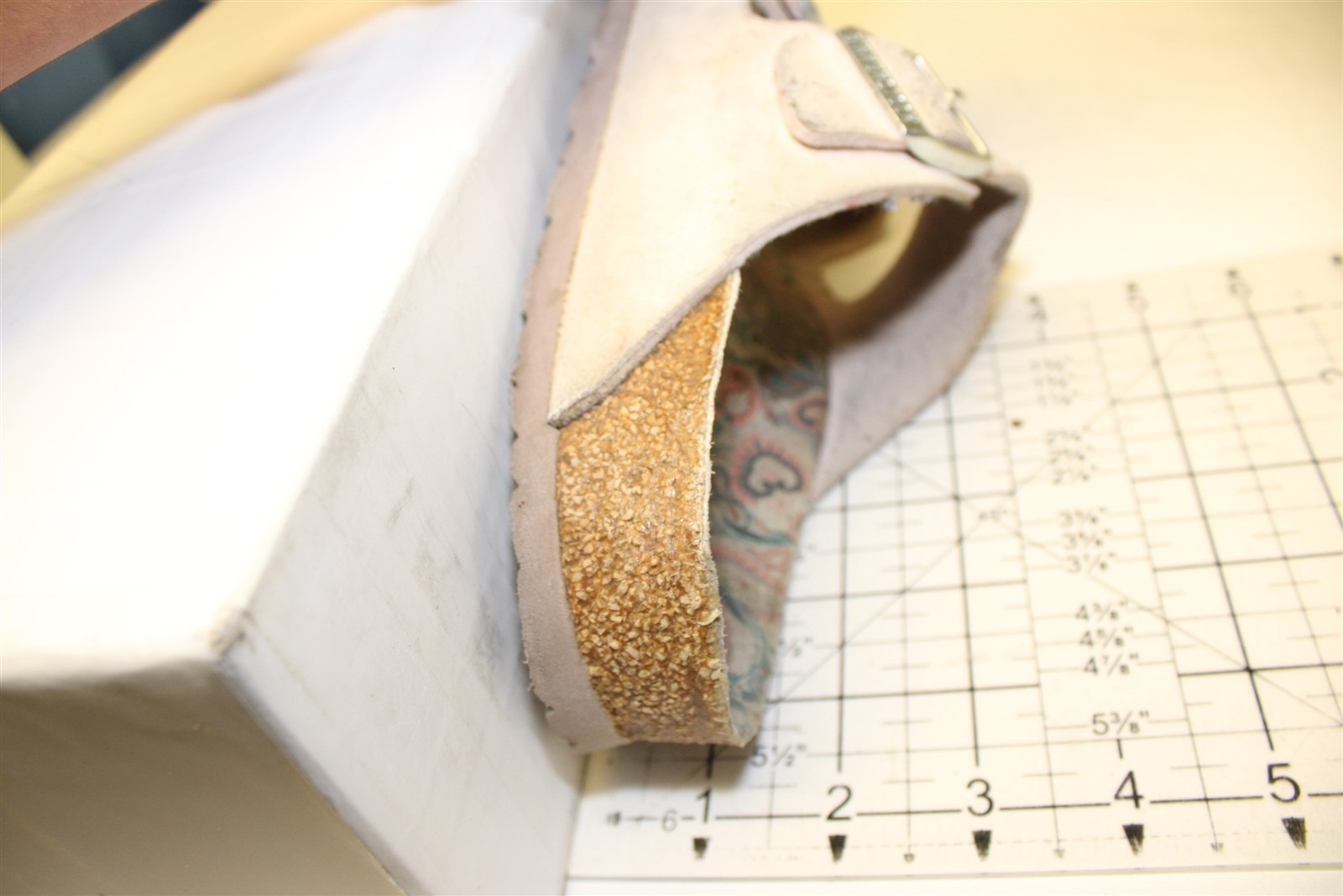 Birkenstock Women Size 9 N 40 Mens 7 Arizona Slide Ecru Vegan Germany Made Shoes