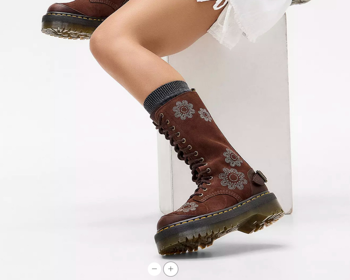 DR. MARTENS 1914 SMOOTH LEATHER TALL BOOTS in Black Nappa MSRP$230 Great Reviews