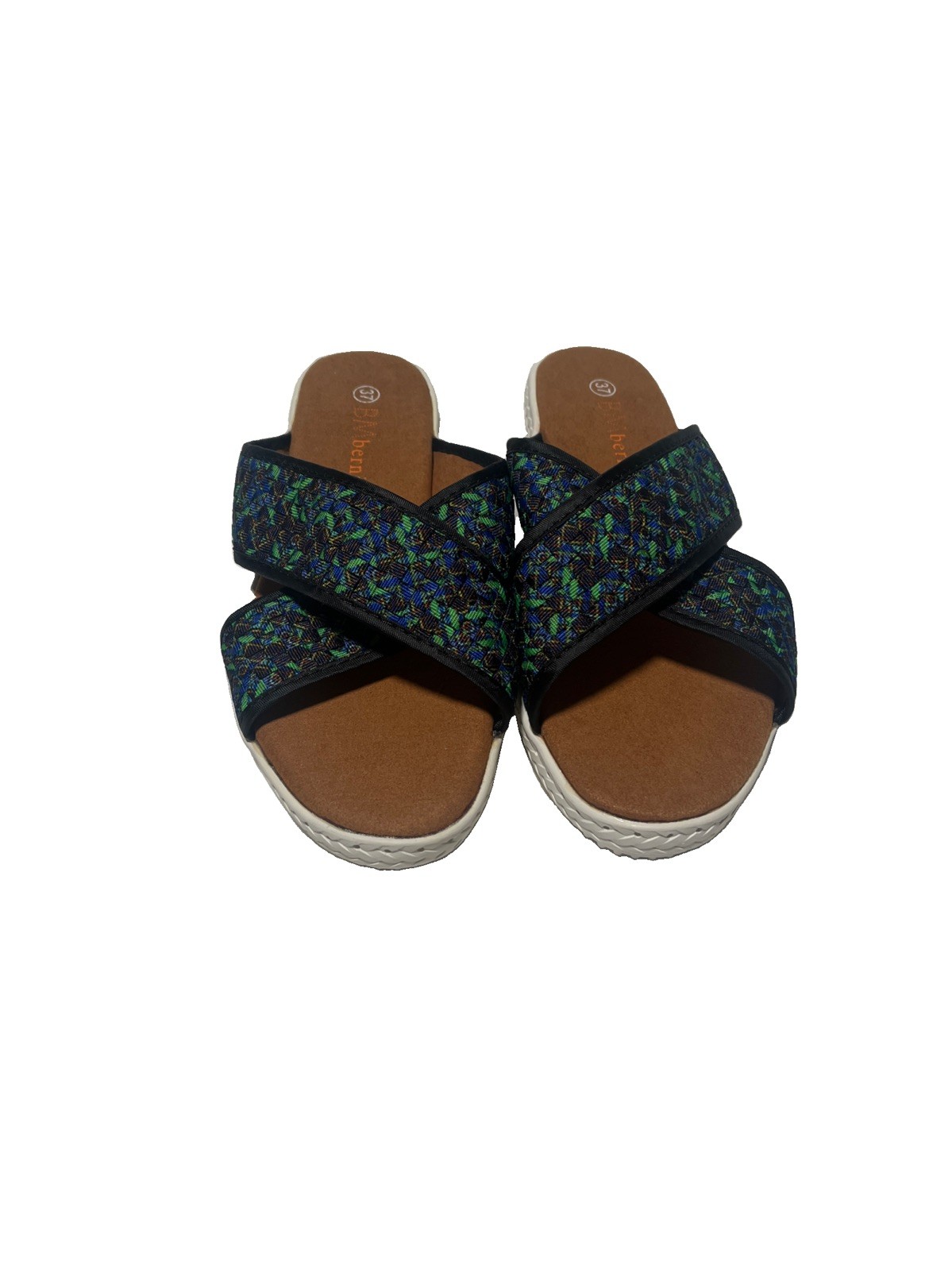 Bernie Mev- AVON- Slip-on Flat Sandals- Peacock- Women’s EU 37/US 6