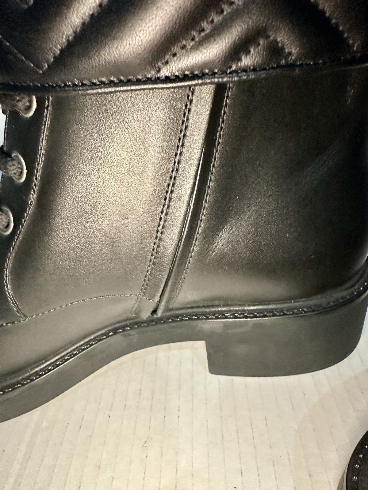 GUCCI Women’s Ankle Boot With Double G Size 40 Black Leather New No Box With Bag