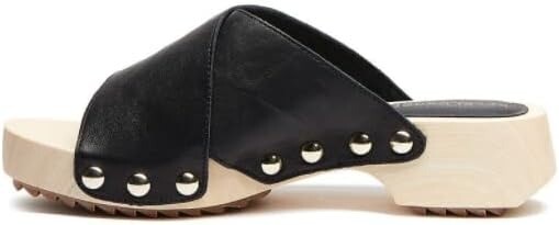 Kelsi Dagger Brooklyn Gear Size US 8.5 M Women’s Leather Slide Sandals Black