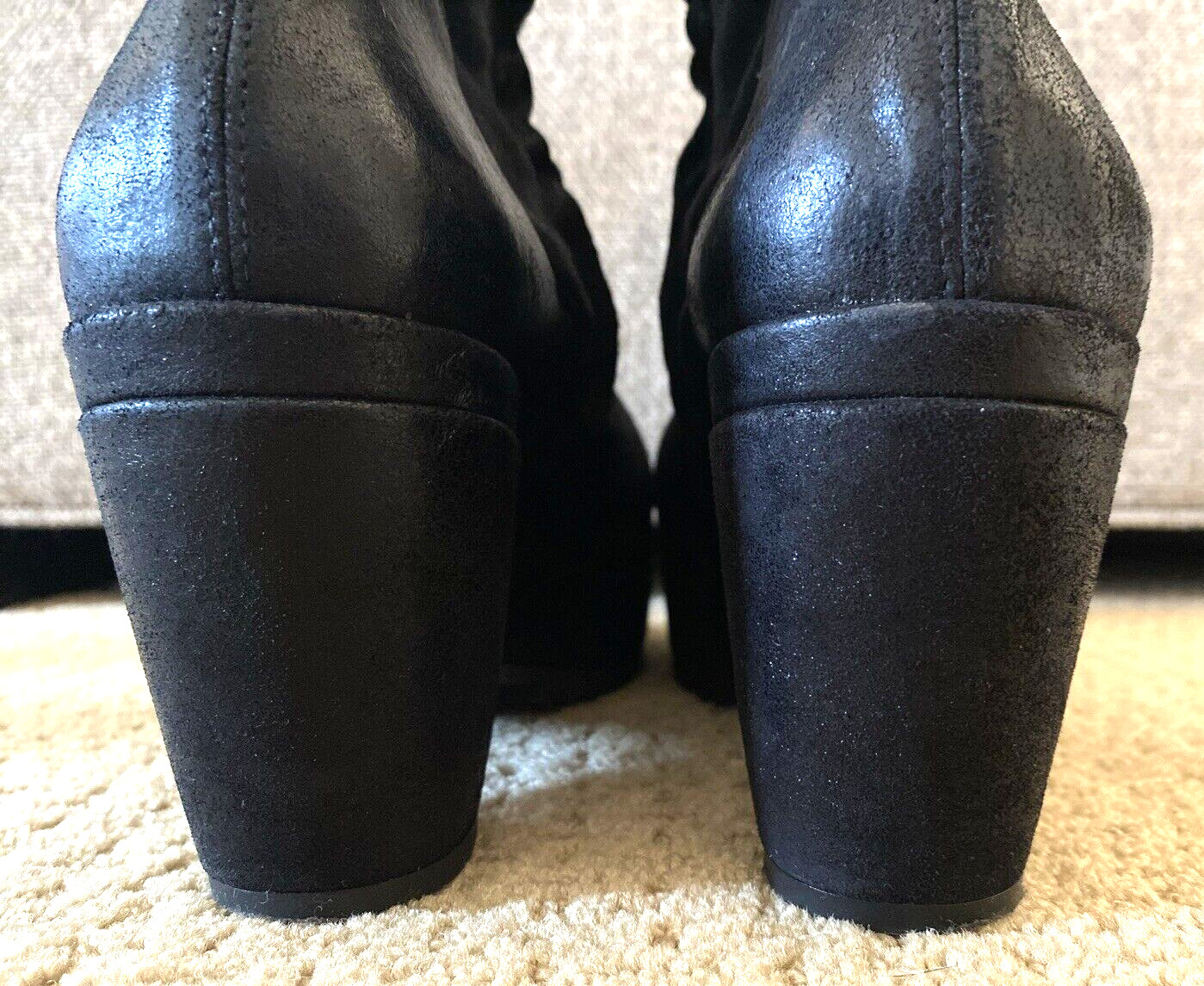 PEDRO GARCIA Urbana Stretch Sock Leather Platform Wedge Bootie 9.5 Ankle Boot