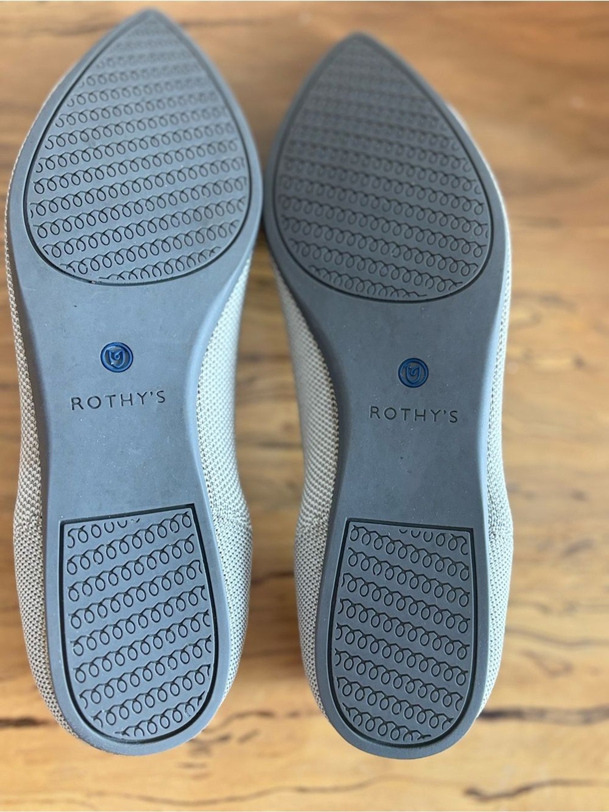 Rothy’s The Point II Diamond Twill Size 9 Washable Knit Flats