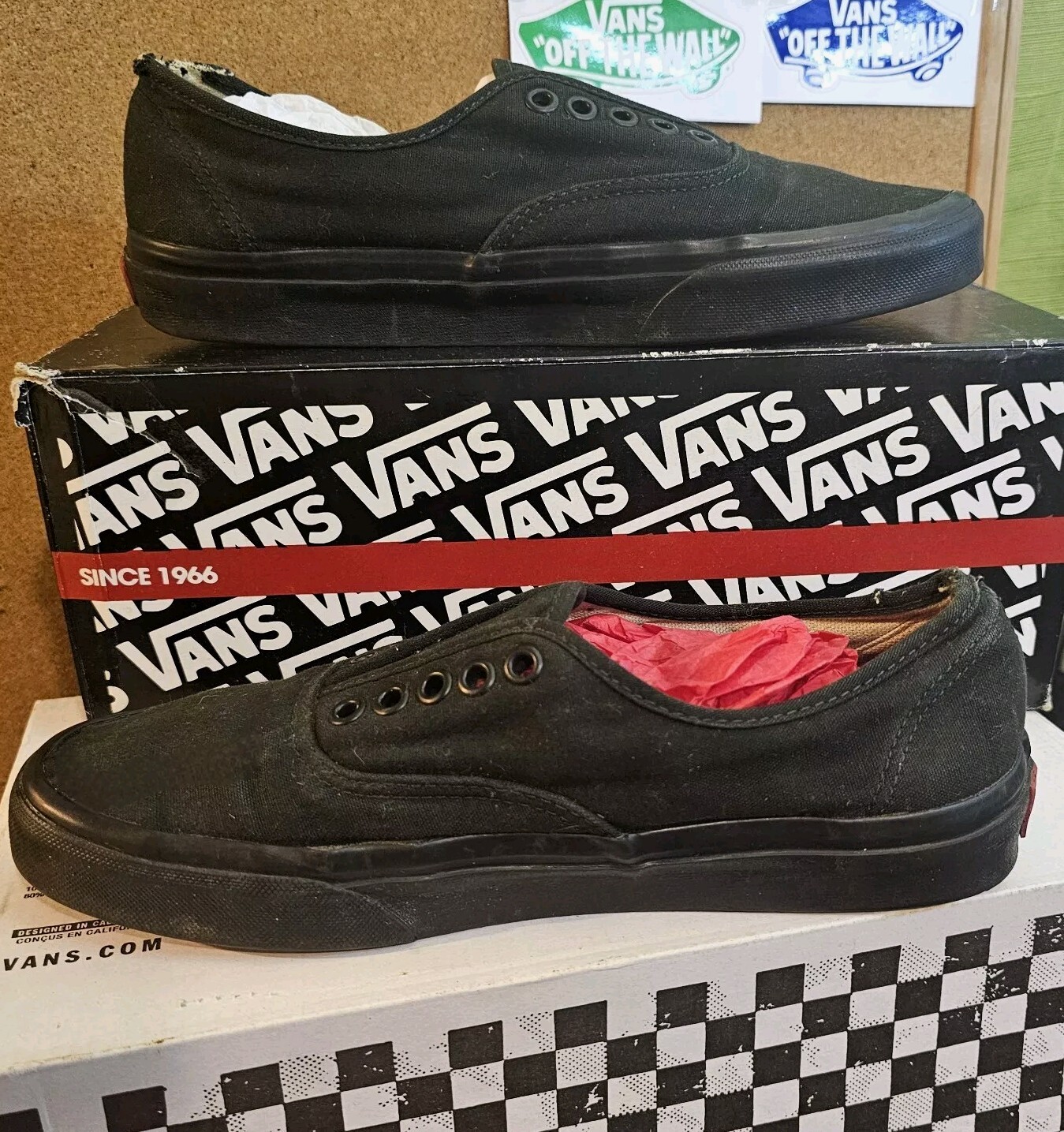 Vans Authentic Core Classic Low Black Lace Up Casual Tennis Shoes Sneaker Unisex
