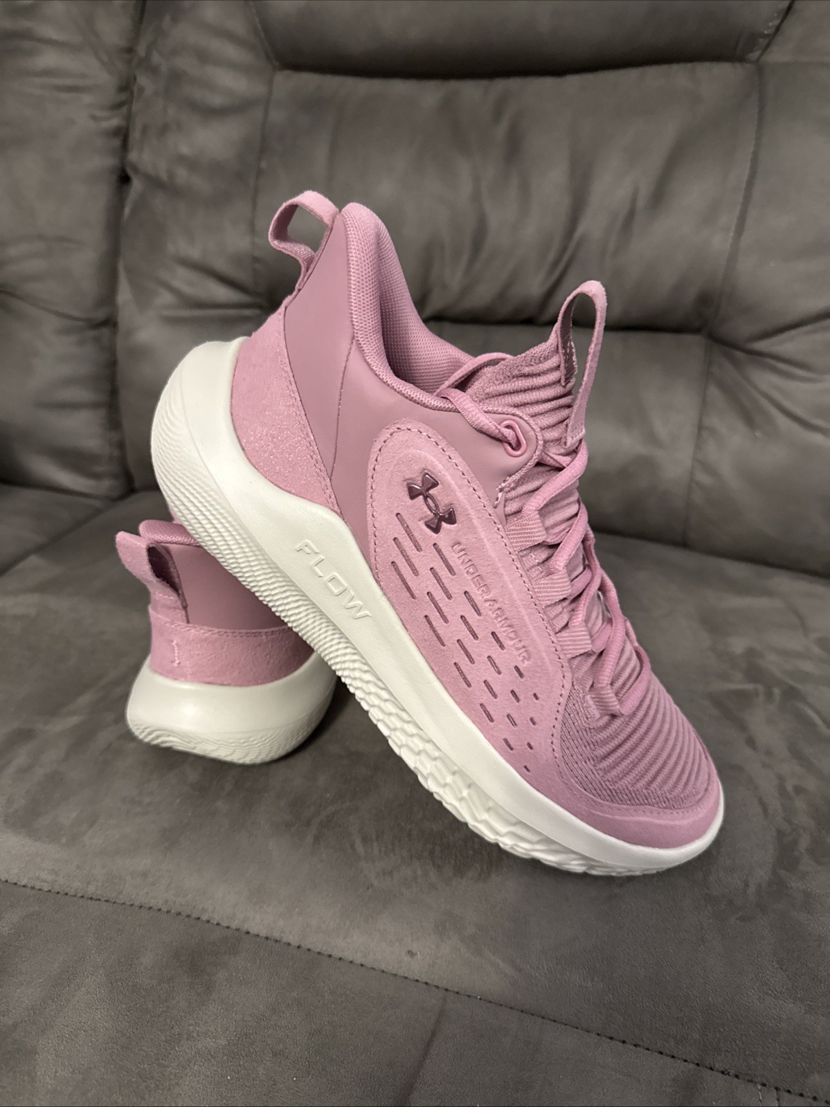 NWT Under Armour Flow Breakthru 5 Sneakers Pink/Rose 3028342-600 Women’s 10