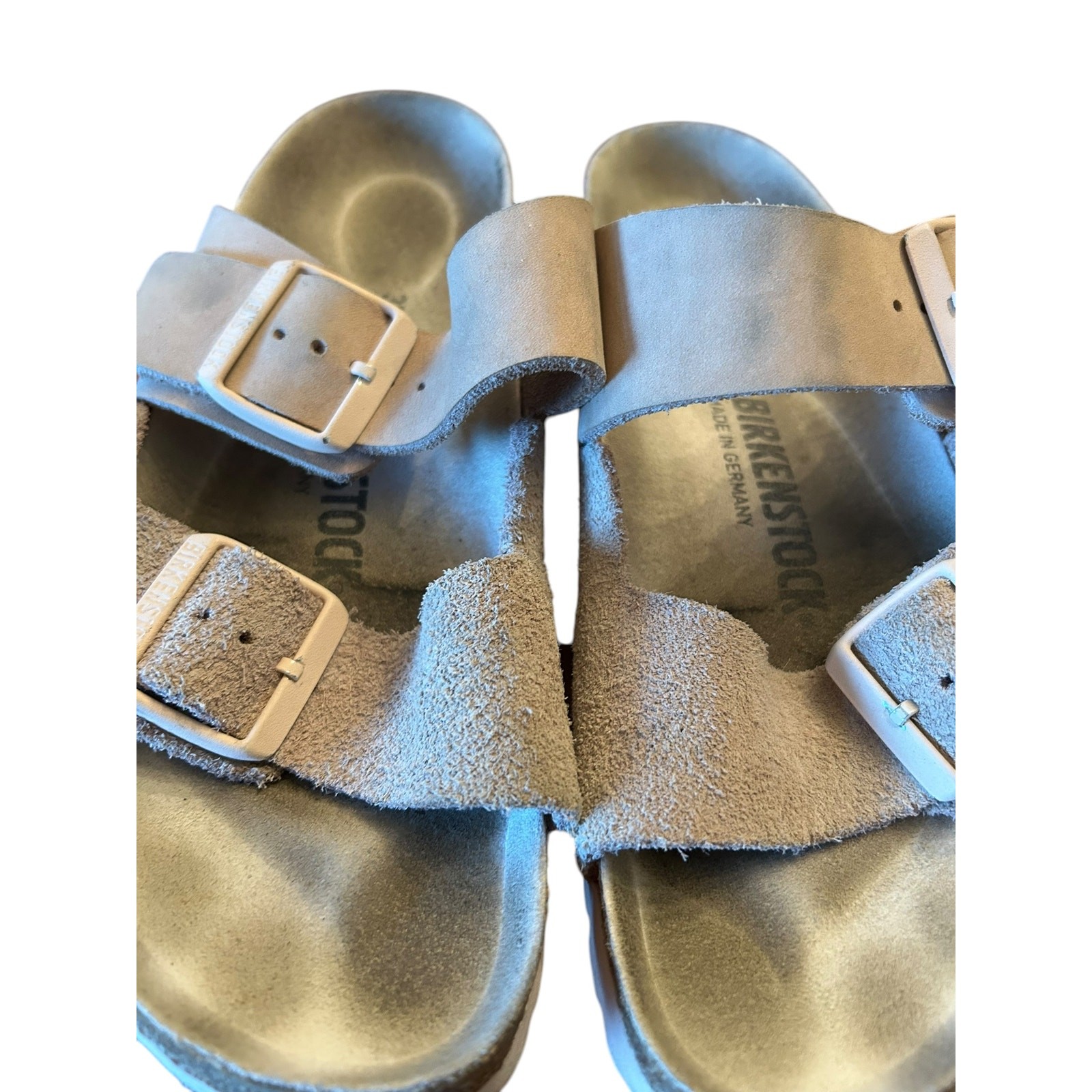 BIRKENSTOCK Women’s Arizona Sandals EU 37 US 6 6.5 Pink Light Rose Suede Nubuck