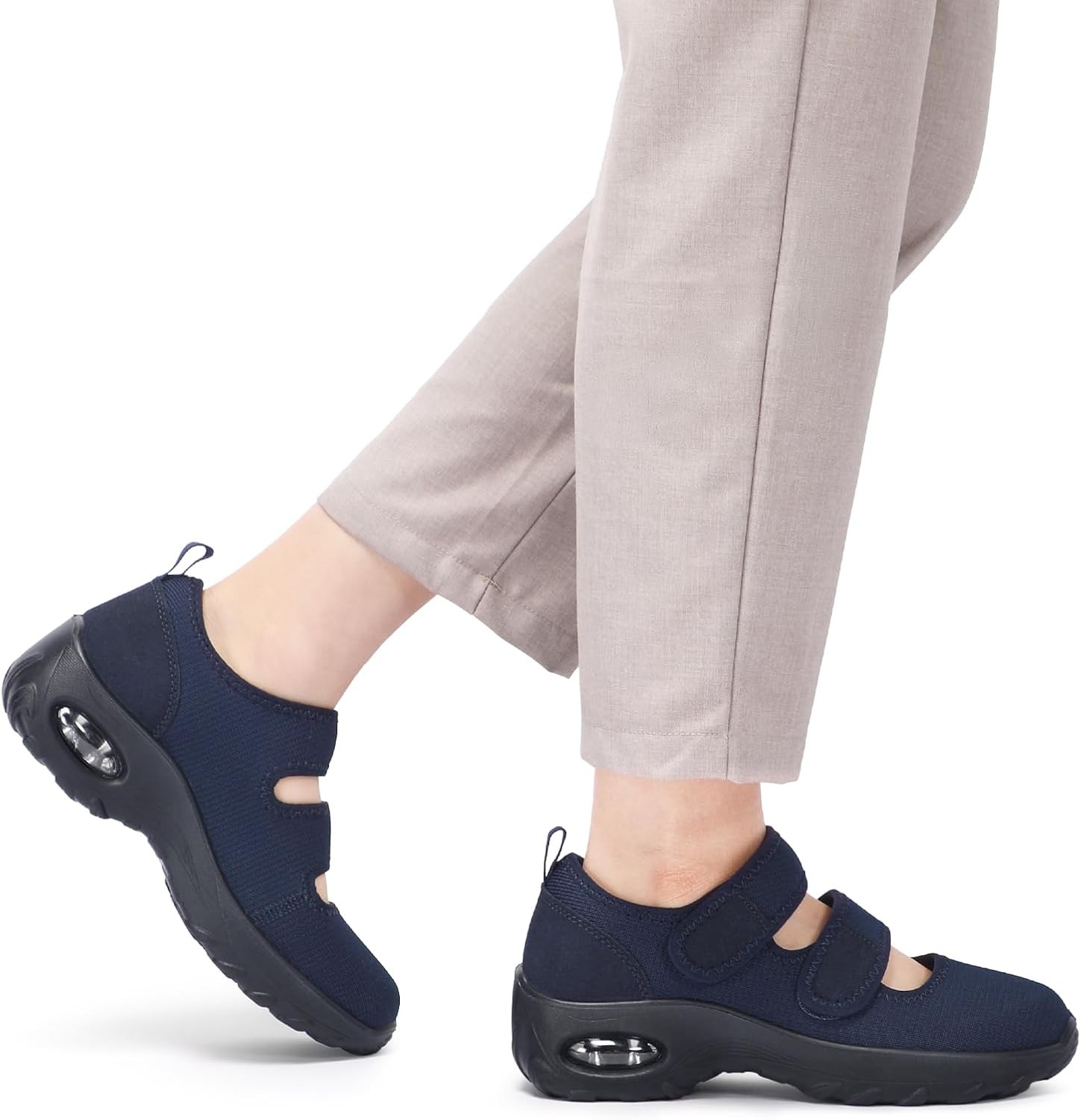 STQ Womens Walking Shoes Non Slip Orthopedic Adjustable Diabetic Shoes…