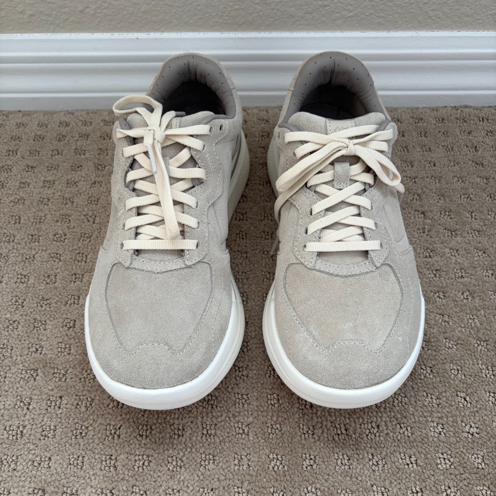 AHNU Sequence 1.1 Suede Shoes in Oatmeal Women US 7 Quiet Luxury NWOT $240