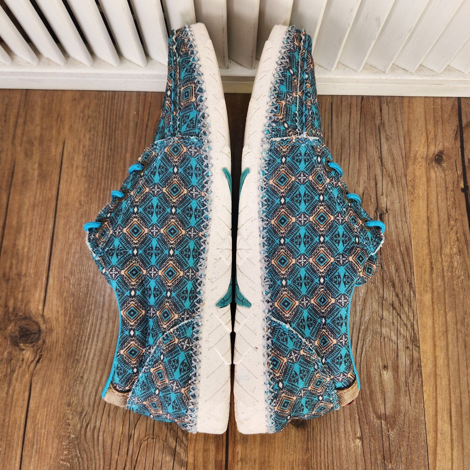 Twisted X Zero-X Casual Shoes Womens Sz 9 M Blue Mosaic Eco Friendly Low WZX0002