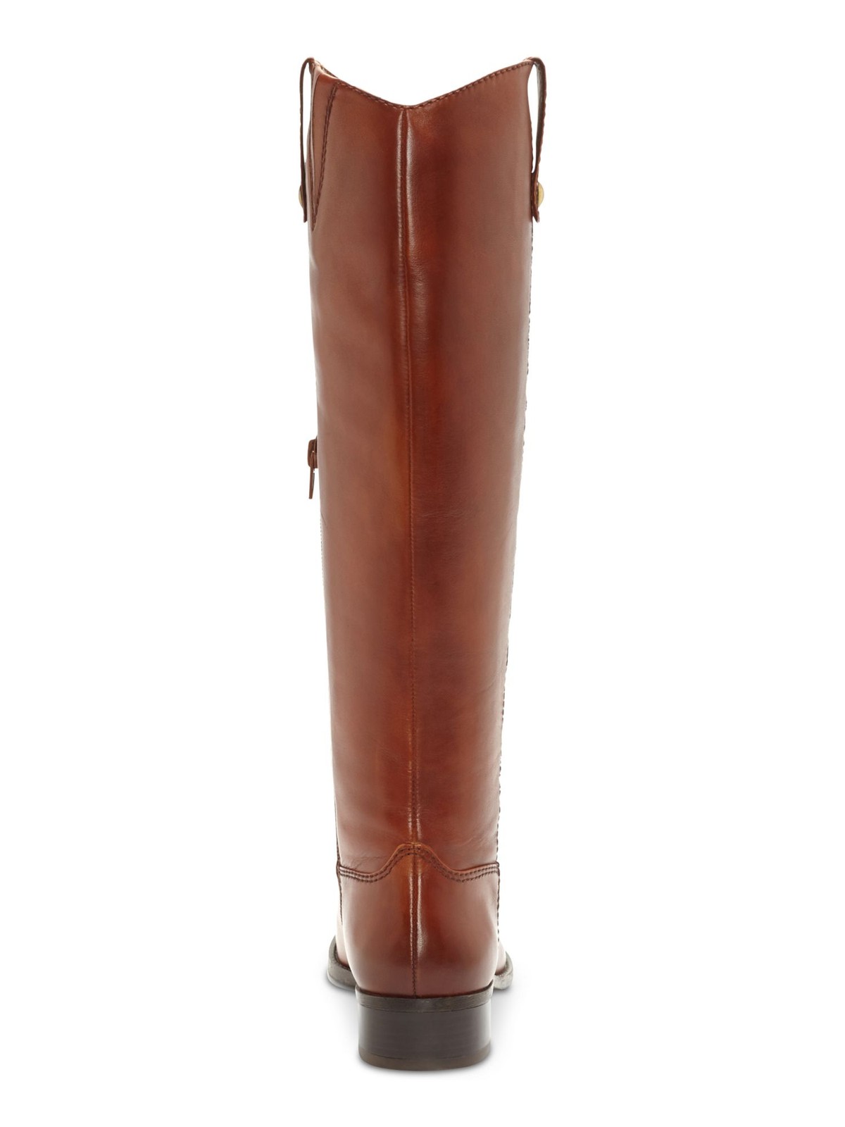 INC Womens Brown At Sides Fawne Toe Block Heel Leather Riding Boot 7.5