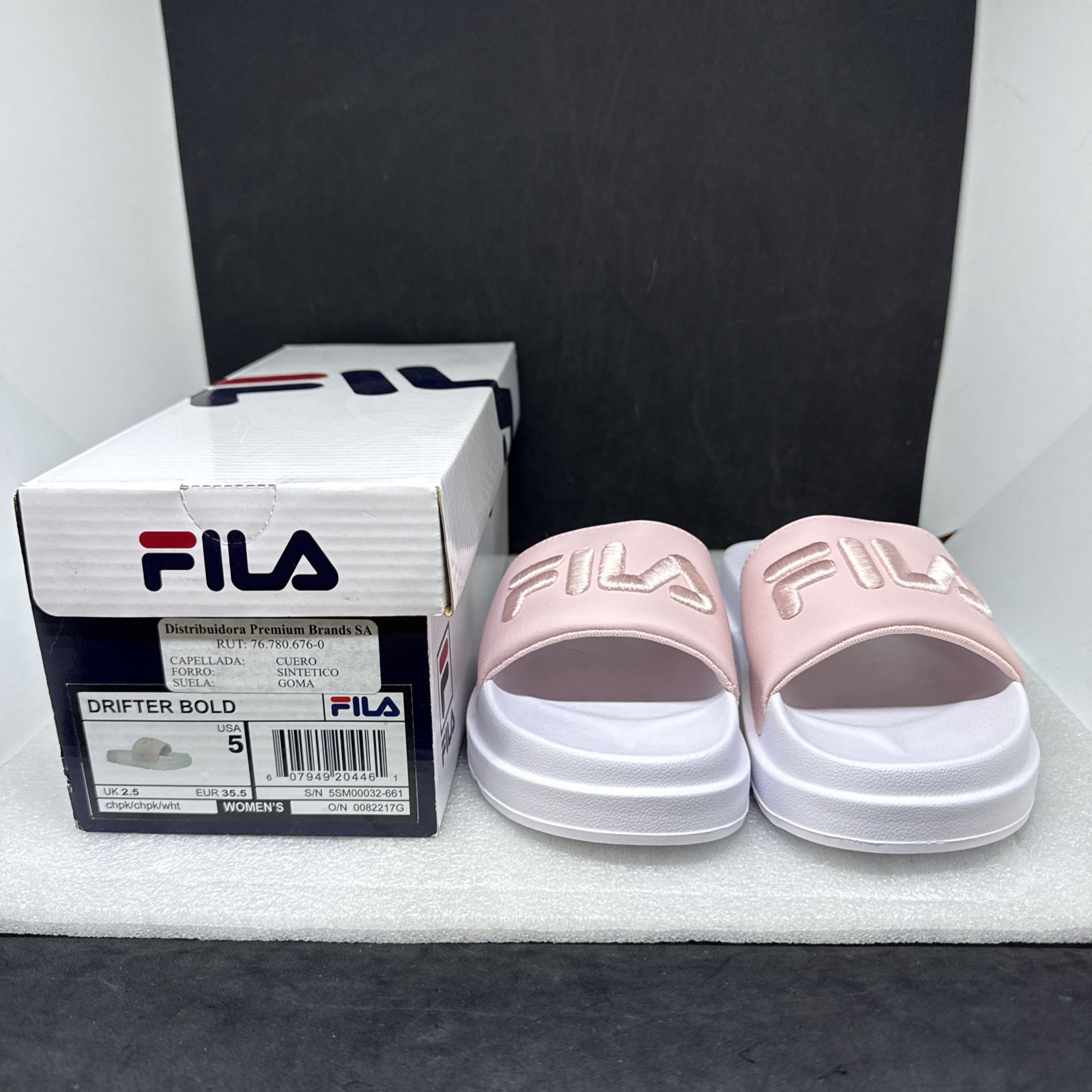 Fila Drifter Bold Satin Barbie Pink Slide Sandals Womens 5