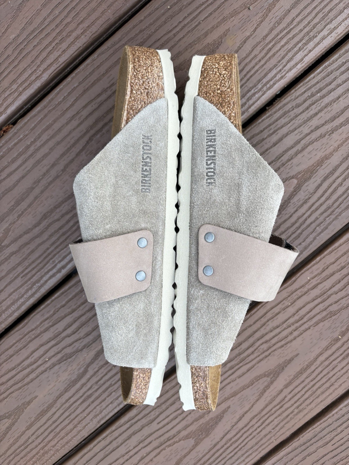 NEW! Birkenstock Kyoto Taupe Nubuck/Suede Leather~Narrow/Regular Size 40(9-9.5)