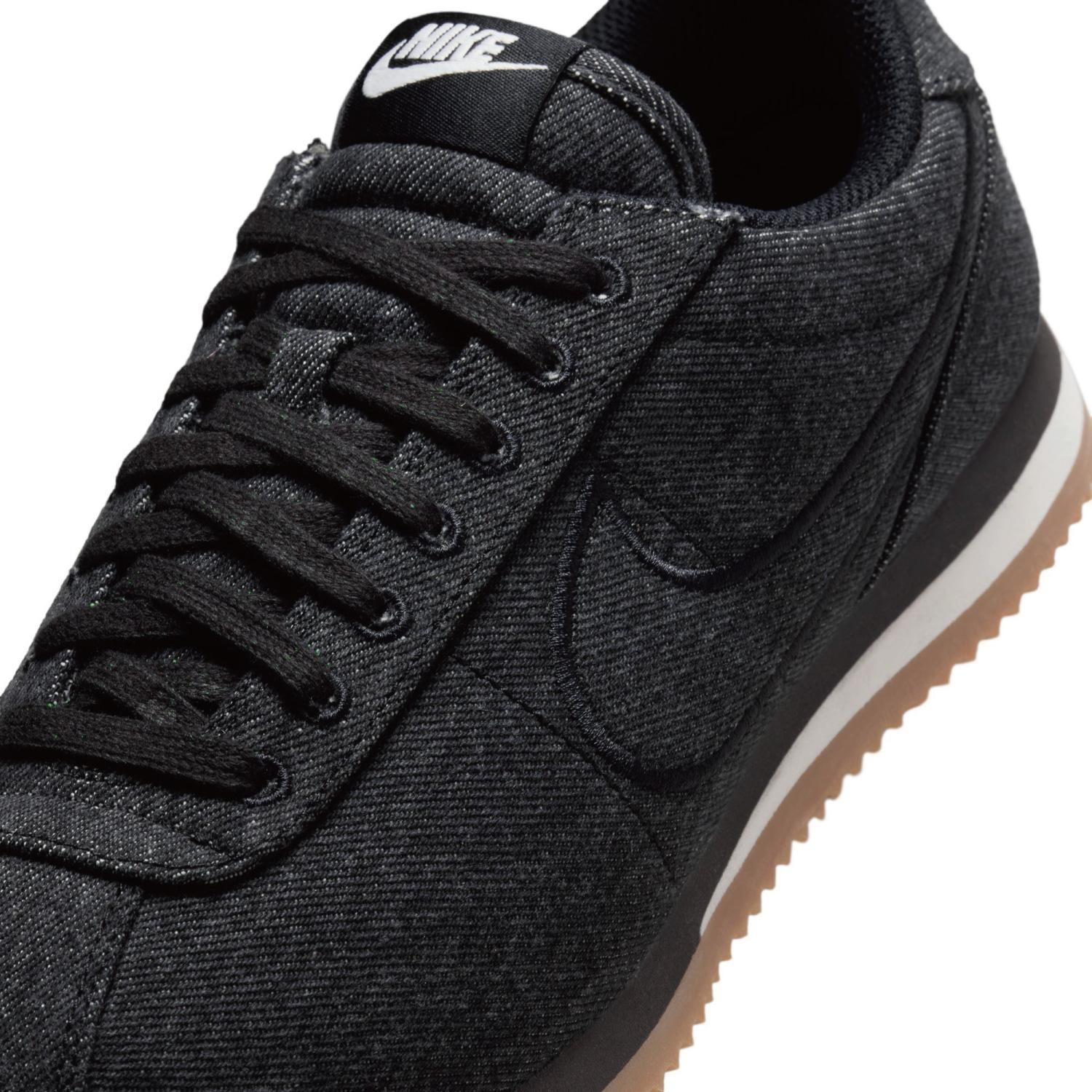 NIKE Women’s Cortez TXT IM8052-010 Black Black Sail Gum Light Brown