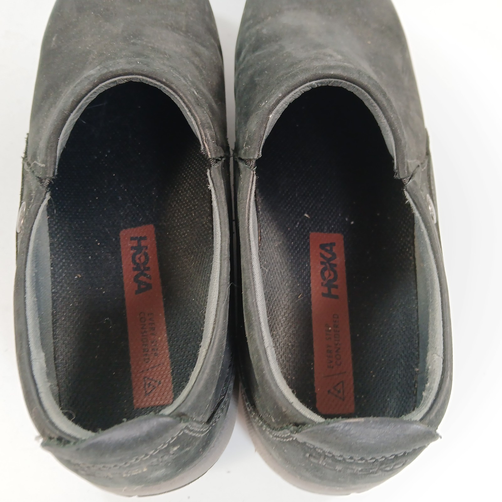 Dansko Patti Slip-On Shoes Black Nubuck Leather Vibram Womens Size: 39 / 8.5-9