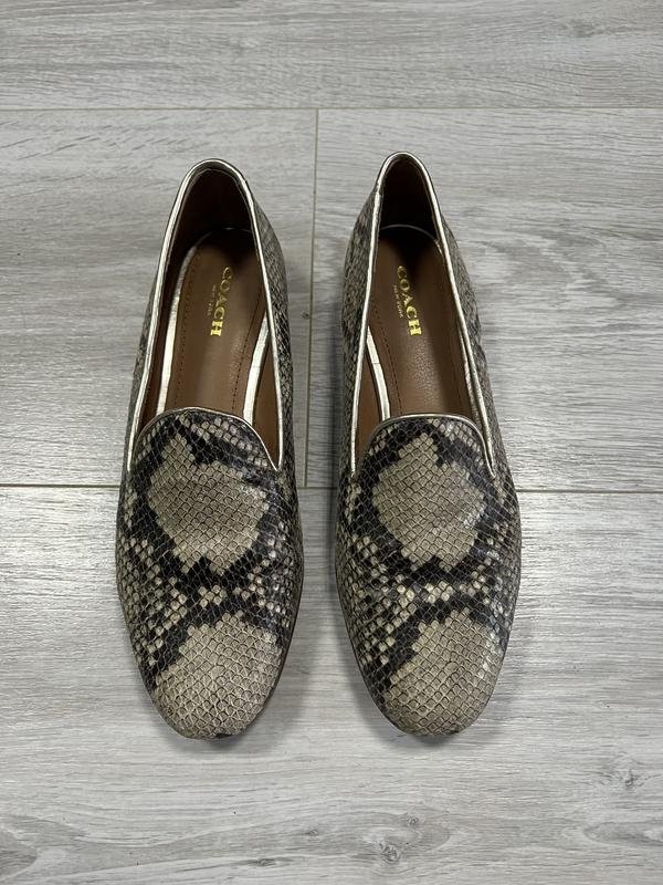women coach heels multicolor leather 37