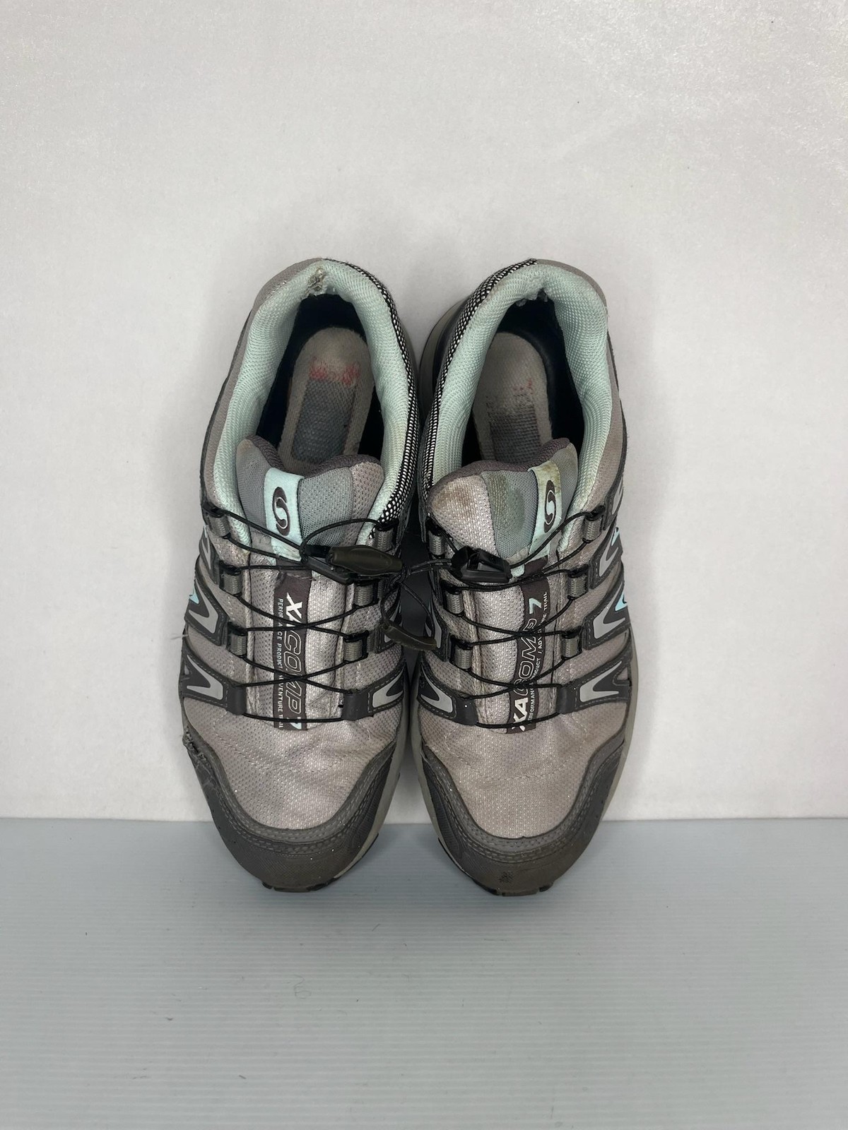 Salomon Shoes Womens Size 9 Gray XA Comp 7 GORE-TEX Trail Hiking Sneakers