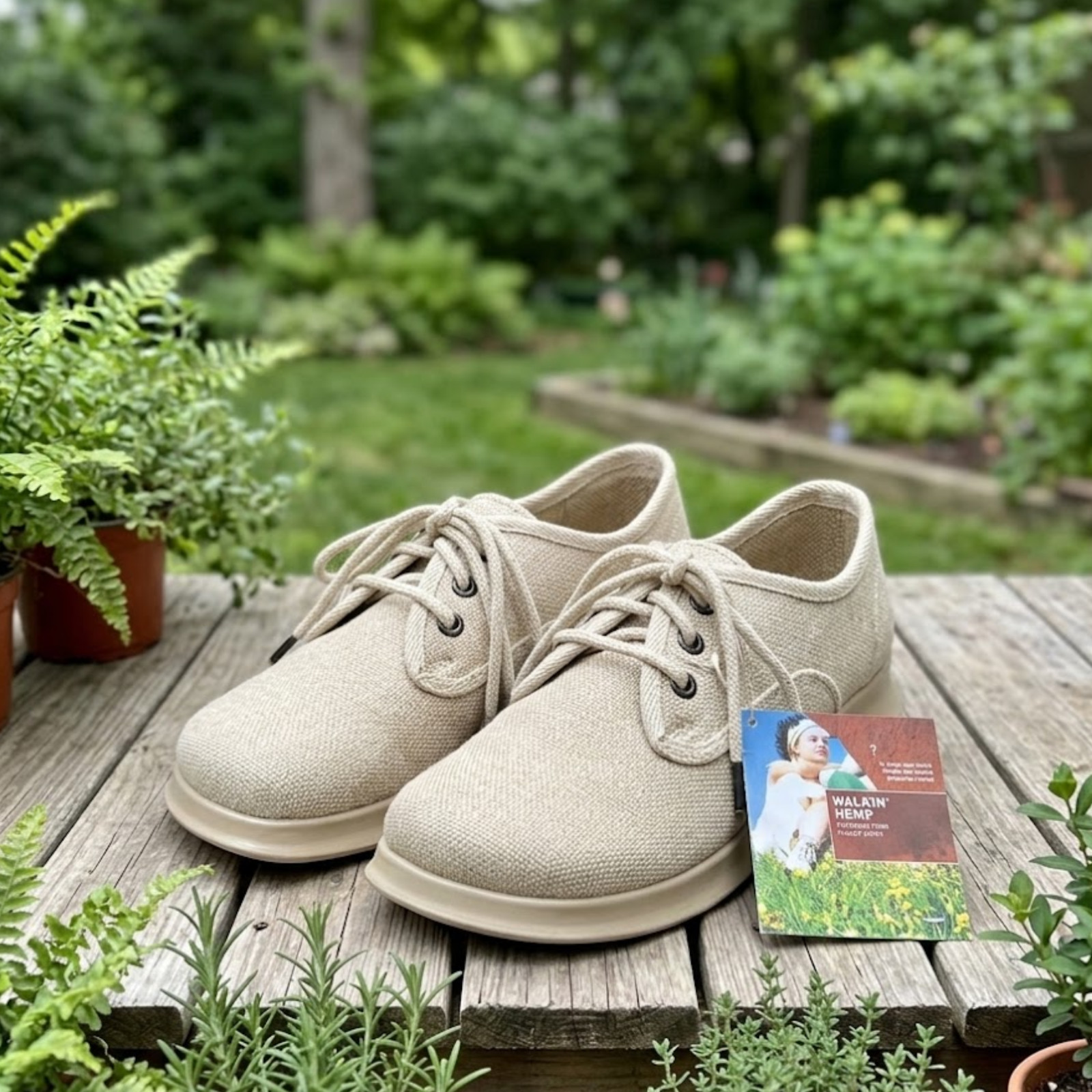 Ecolution Hemp Eco Friendly Oxford Shoes Womens 5 Natural Vegan Sustainable