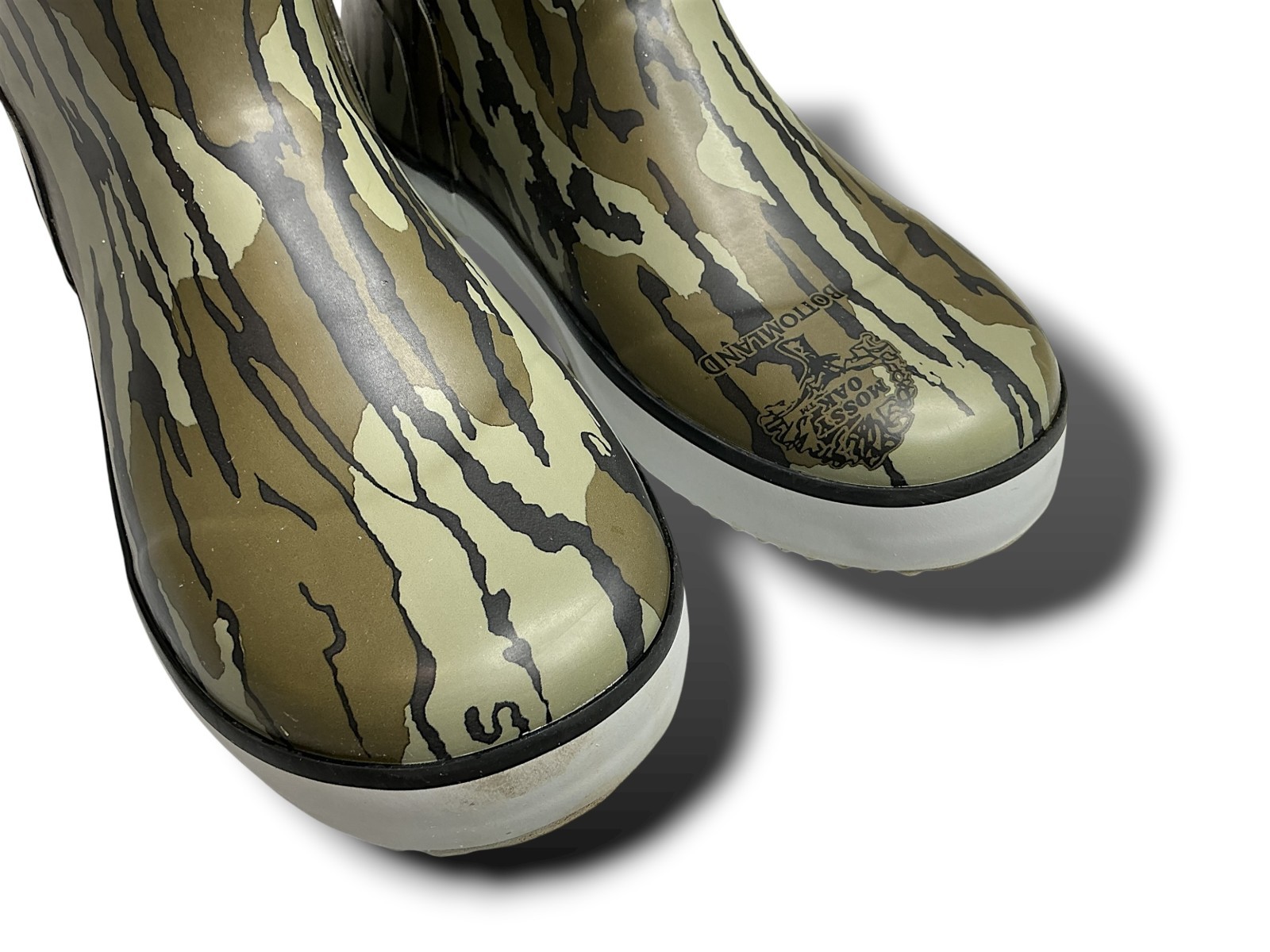 HUK Rogue Wave Boots Womens 5 Mossy Oak Original Bottomland Camo Waterproof $120