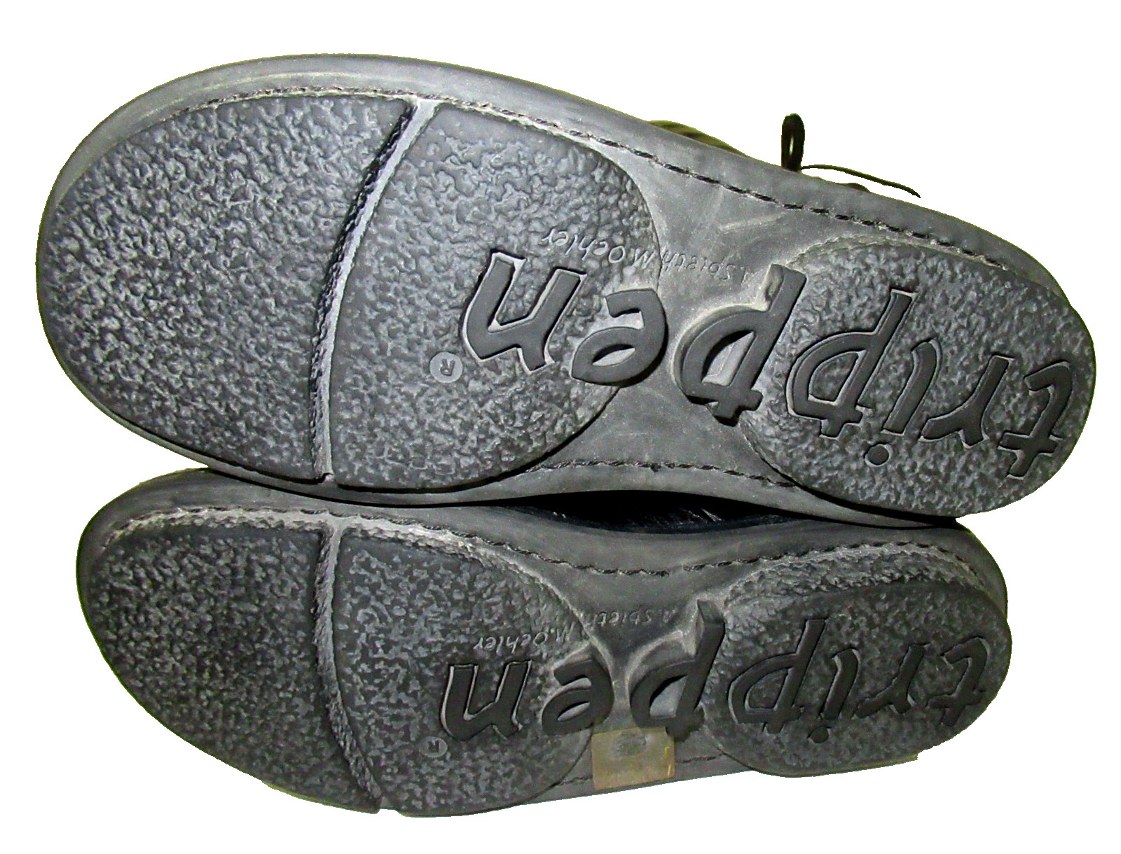 From Germany: TRIPPEN Black Leather Tall Boots w/Round Perforations, 37 (6 1/2)