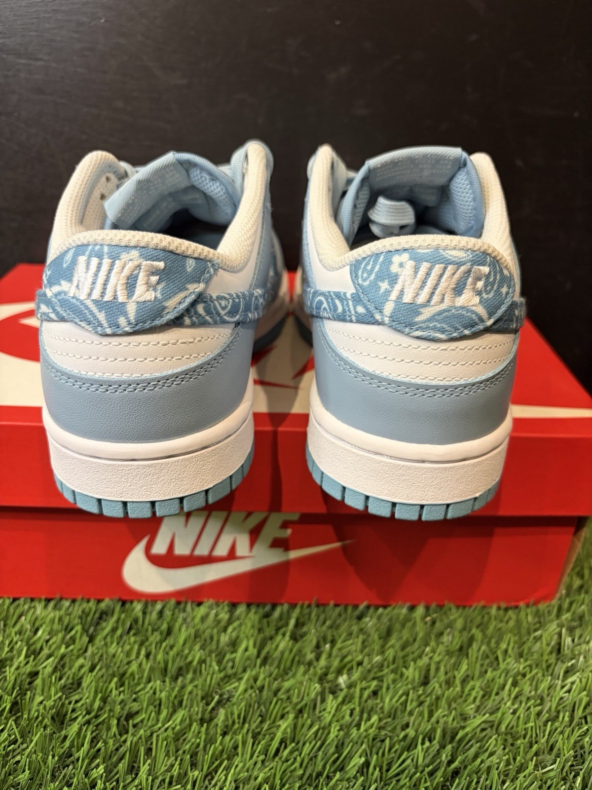 Size 8.5 – Nike Dunk Low Blue Paisley W