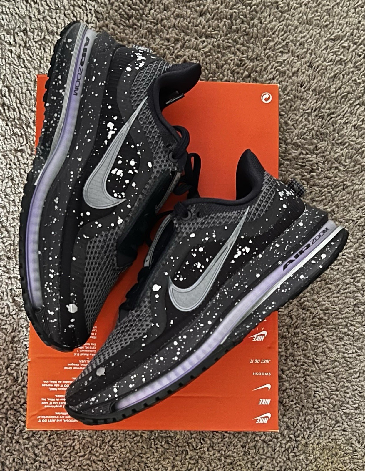Size 5.5W- Nike Air Zoom Pegasus Premium SE Cave Purple Splatter NBY IH0861-500