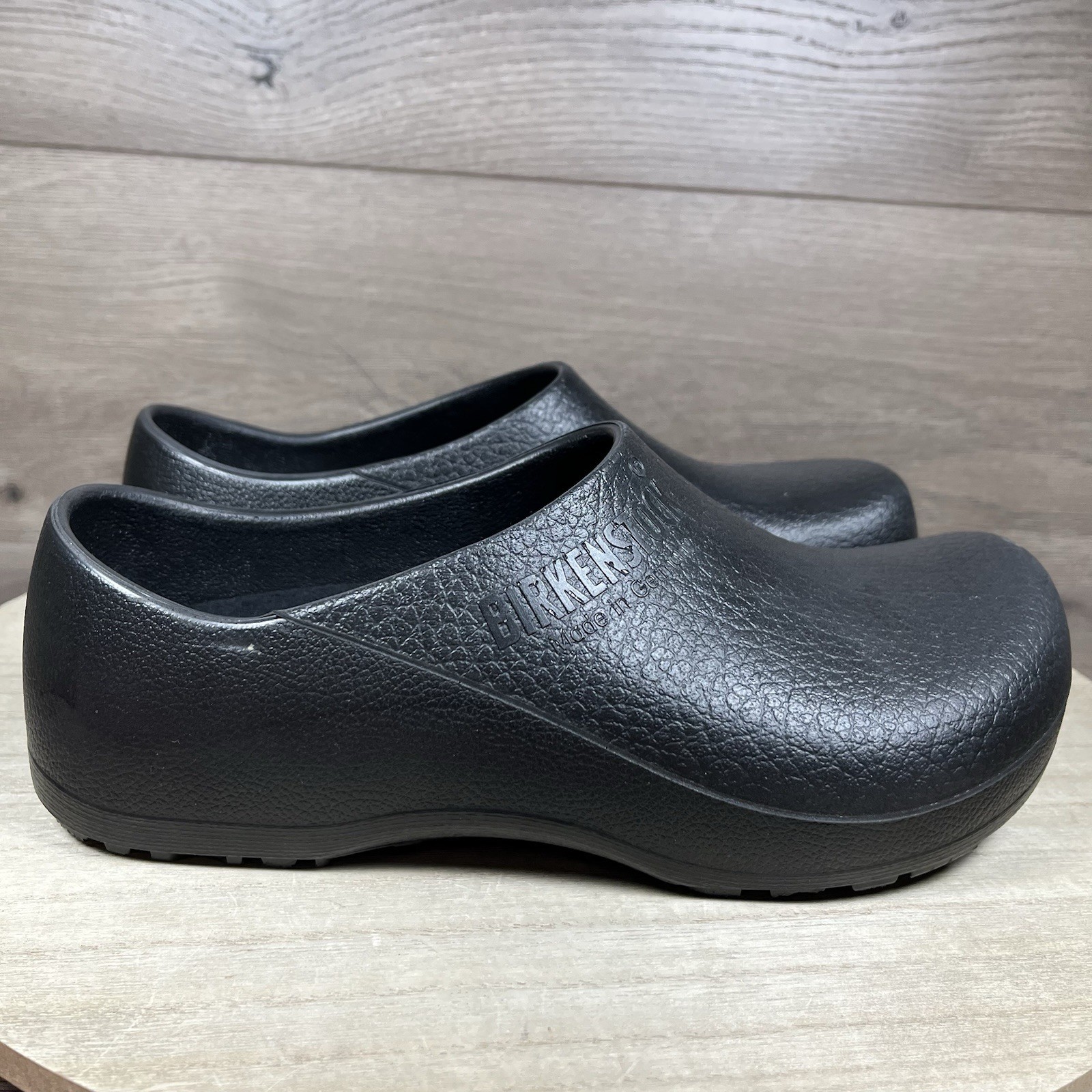 Birkenstock Profi Birki Slip On Work Clog Black Germany Womens Size US 8 EU 39