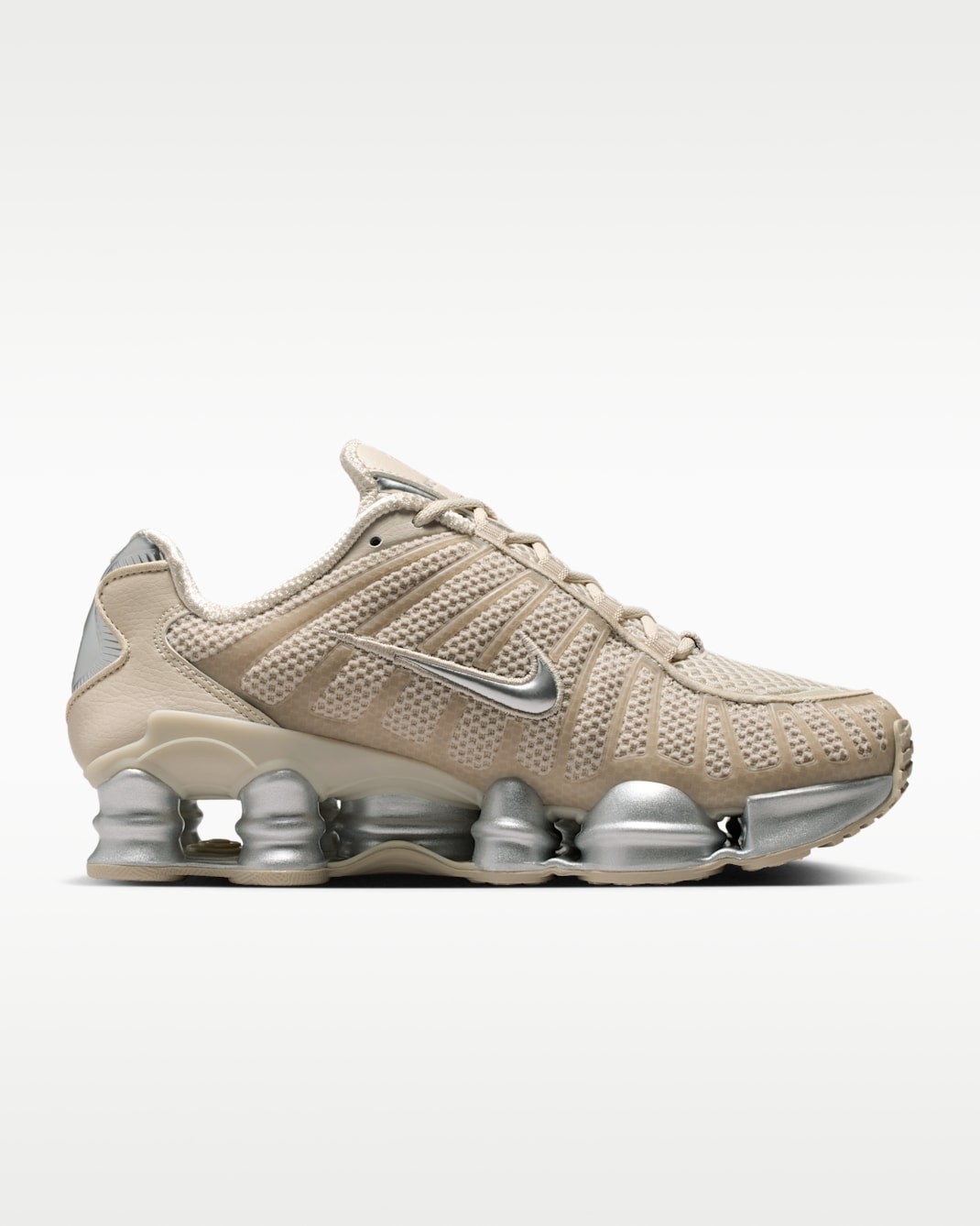 NIKE Women’s Shox TL IH2559-200 Cream 2 Black Metallic Silver