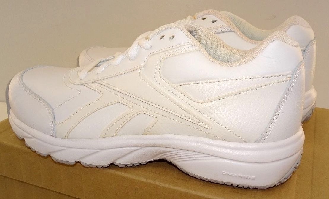 Reebok Women’s Work n’ Cushion Walking Shoes V46975 Oil/Slip Resistant White NWD
