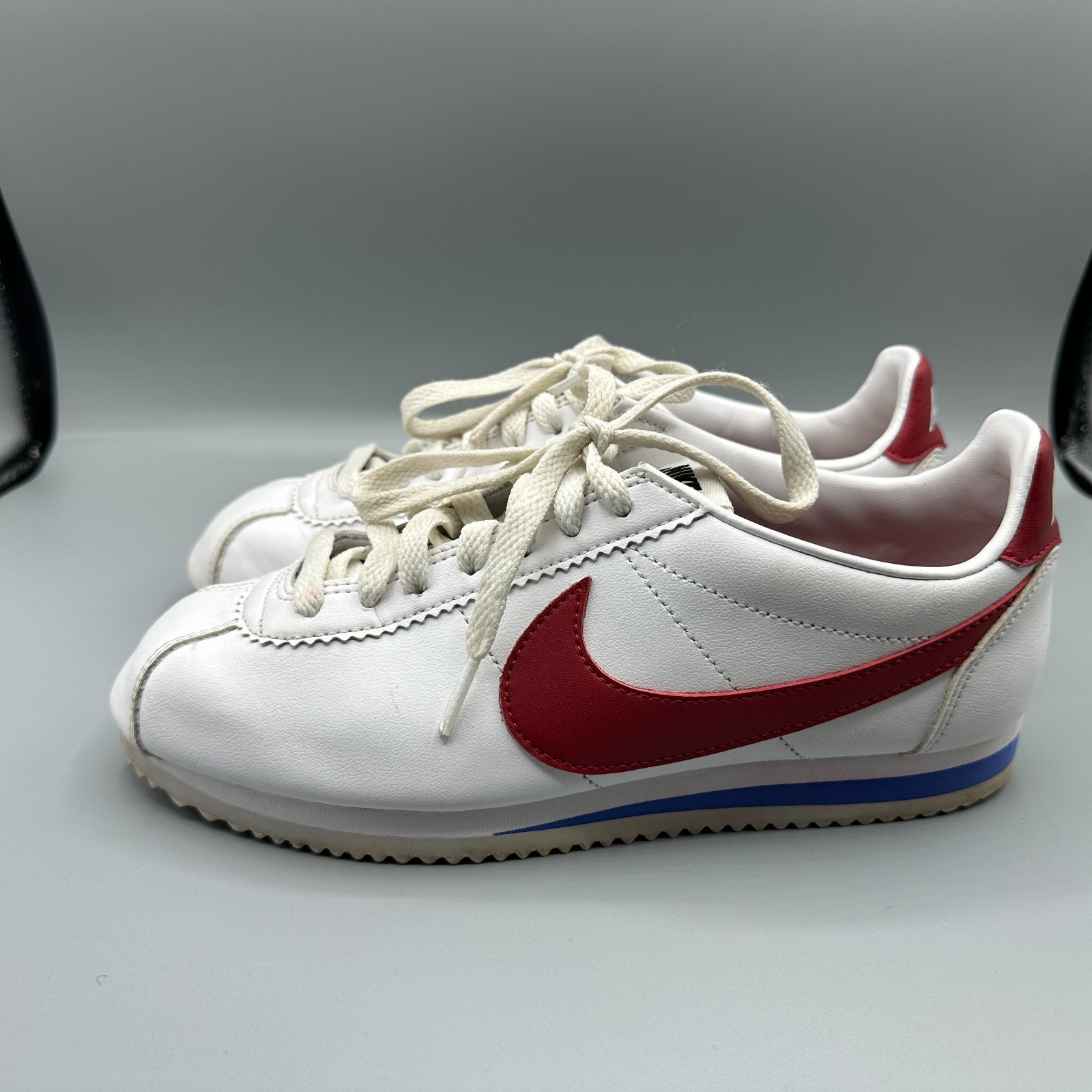Nike Classic Cortez Forrest Gump Sneakers Shoes Women’s Size 7 White Red