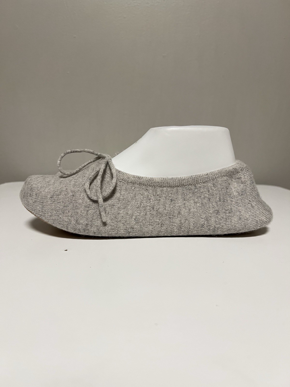 N. PEAL 100% Cashmere Women’s Slippers Fumo Gray EU 39-40 US 9-9.5