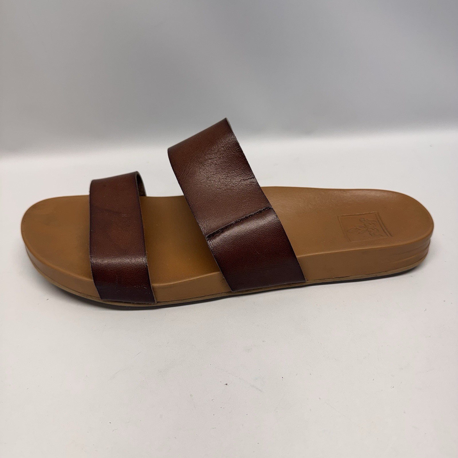 Reef Cushion Vista Brown Double Strap Slide Sandals Women’s Size 9 Summer