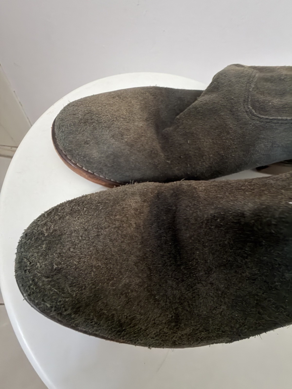 ISABEL MARANT-boots susee- suede-wedges- faded black- 42