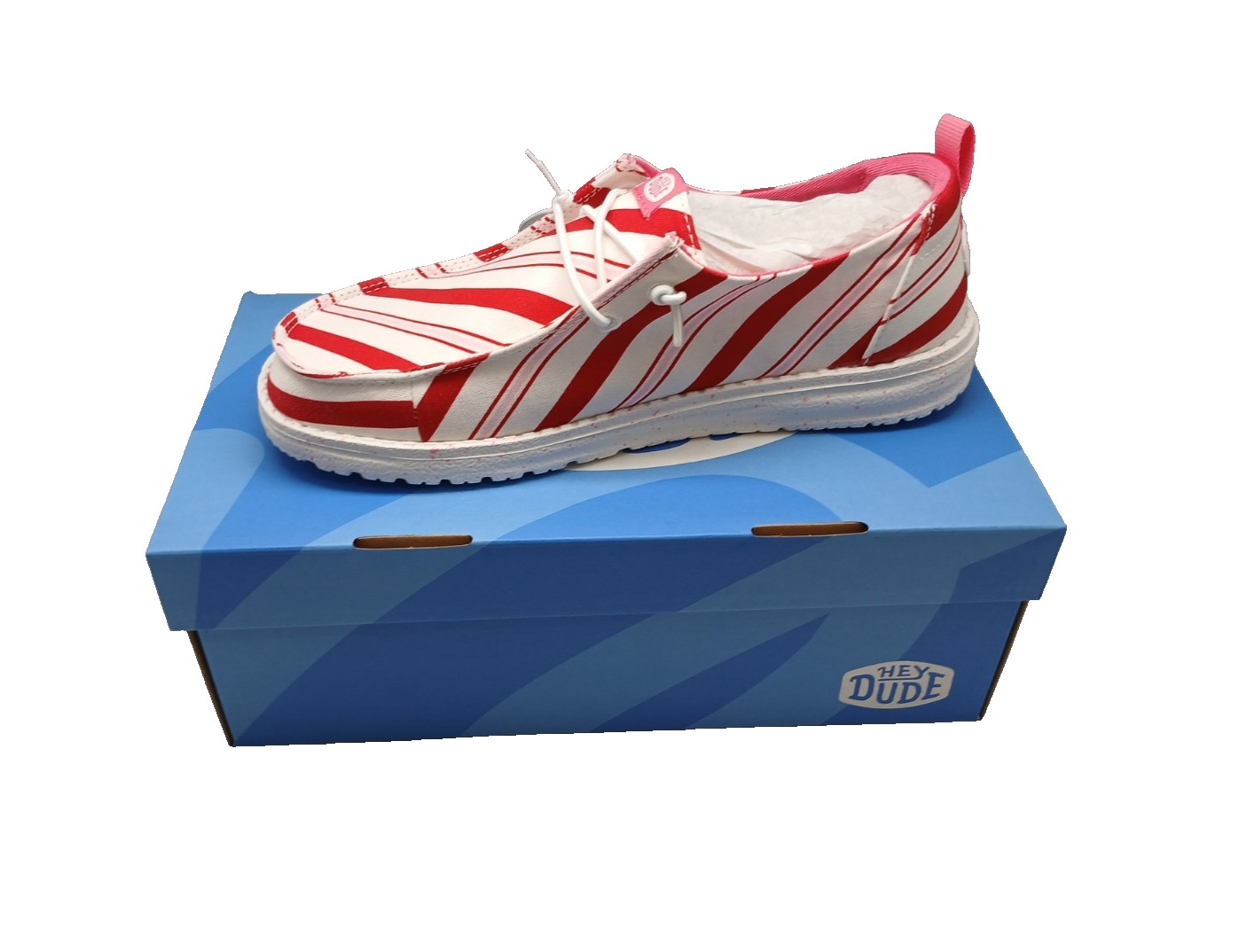 Hey Dude Wendy Funk Candy Cane Limited Edition Women’s Size 8