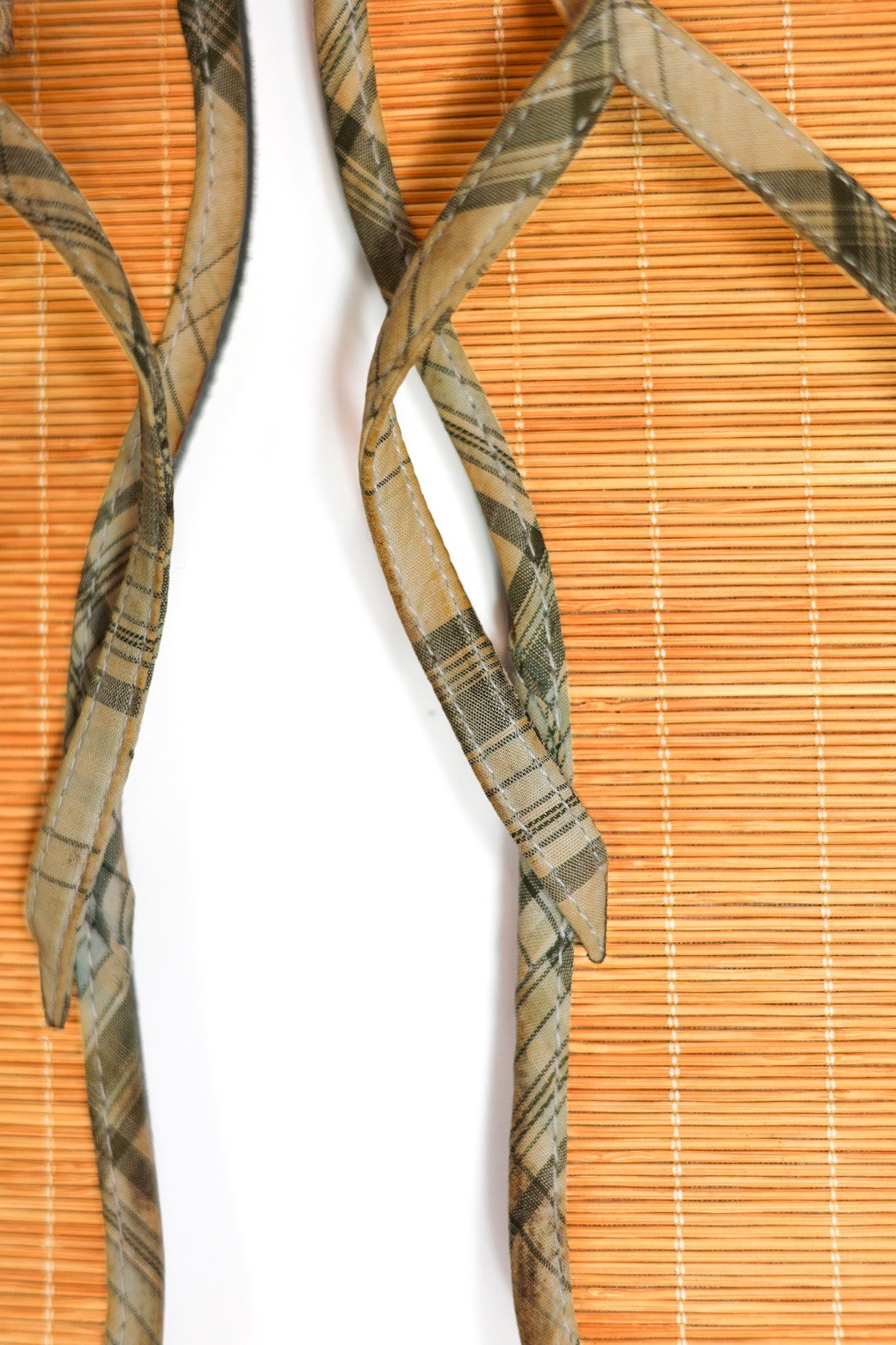 Plaid Bamboo Flip Flop Sandals Woven Thong Beach Casual Women’s Size 8