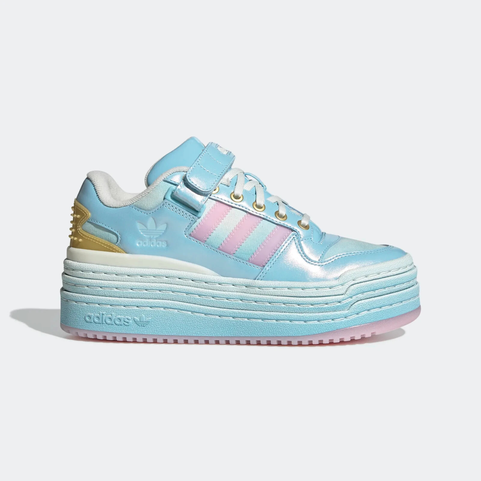 Adidas Triple Platform Disney Shoes Women’s Blue Pink GZ7005 Size 5.5 US✅