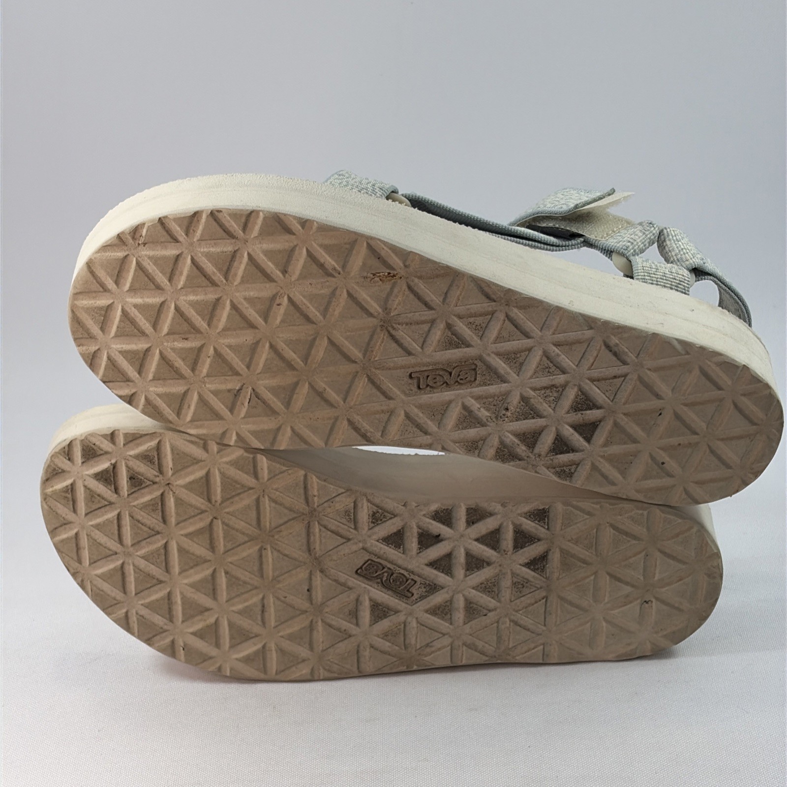 Teva Midform Universal Sandals Women’s Sz 9 Boho White & Blue Strappy